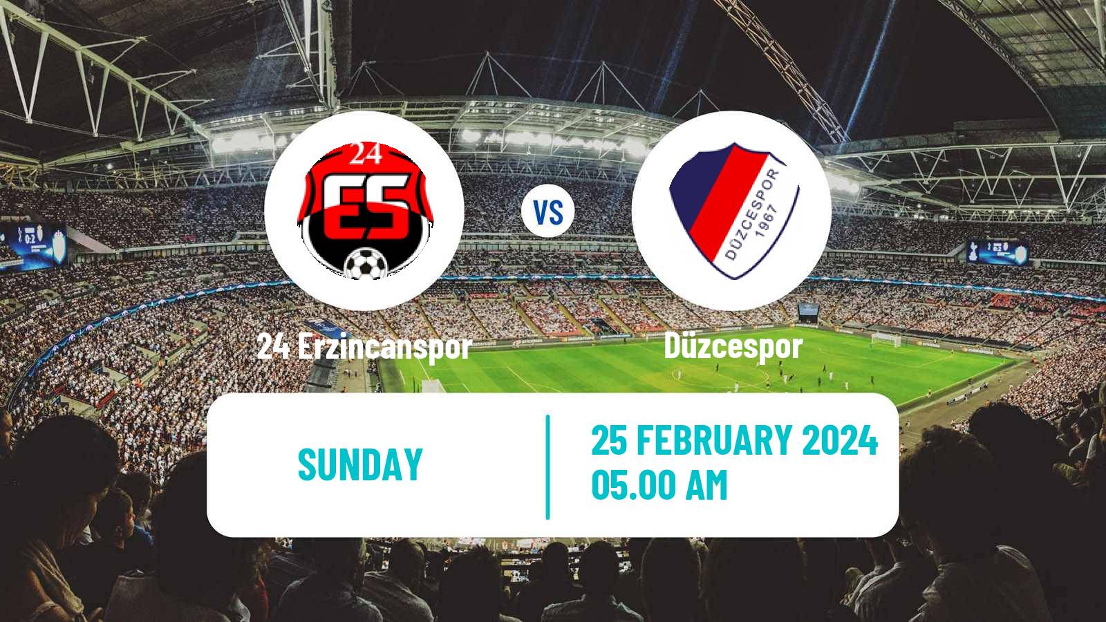 Soccer Turkish Second League Red Group 24 Erzincanspor - Düzcespor