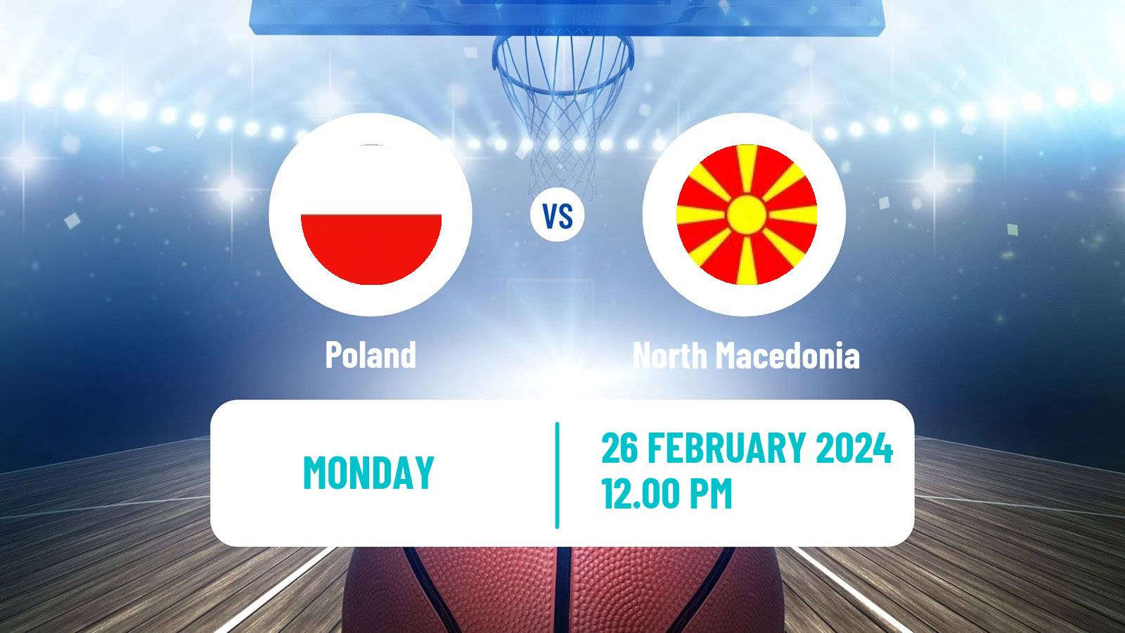 Basketball EuroBasket Poland - North Macedonia