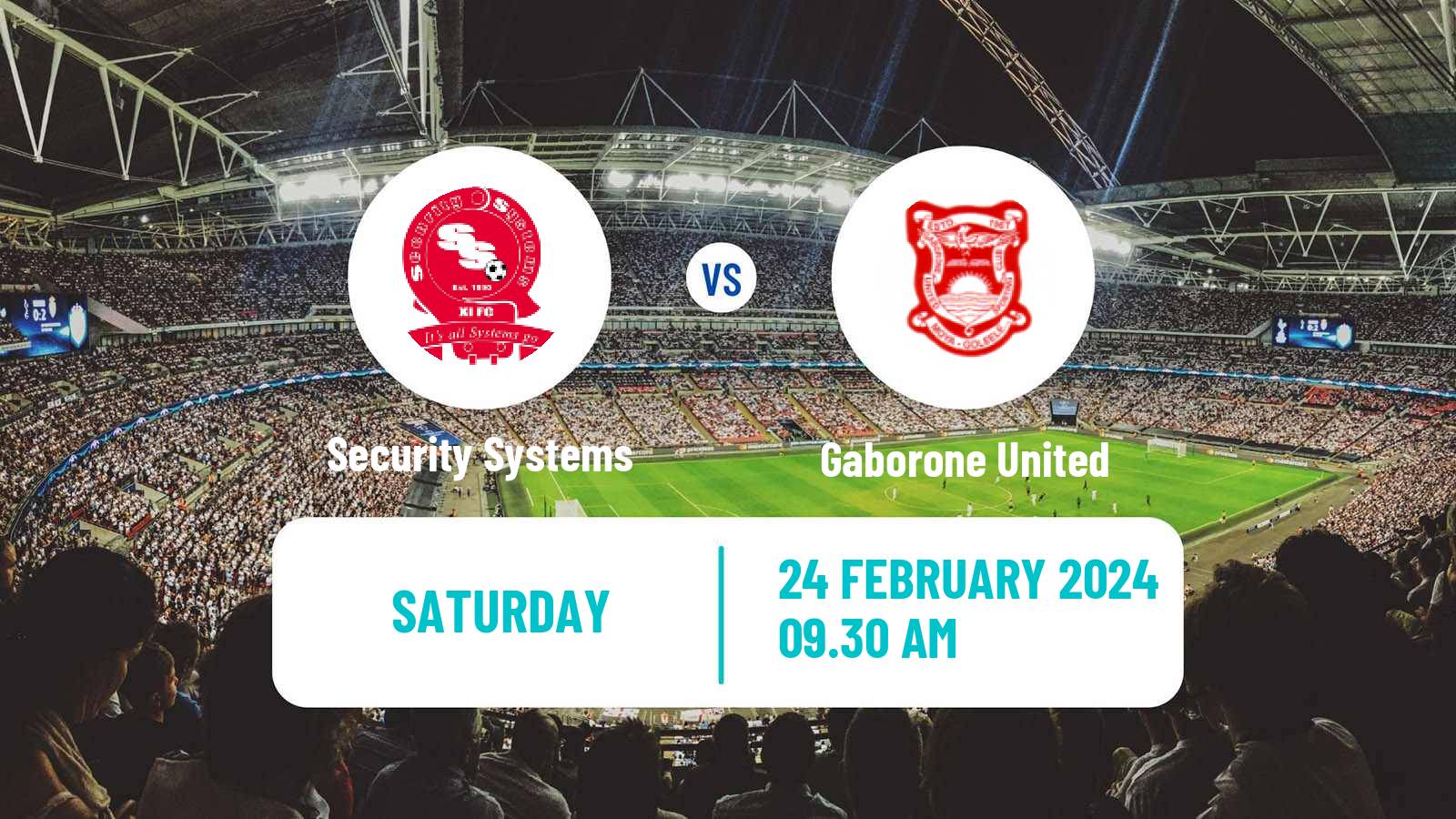 Soccer Botswana Premier League Security Systems - Gaborone United