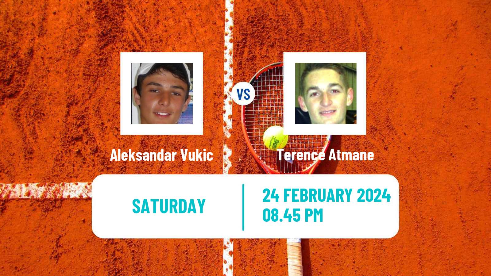 Tennis ATP Acapulco Aleksandar Vukic - Terence Atmane
