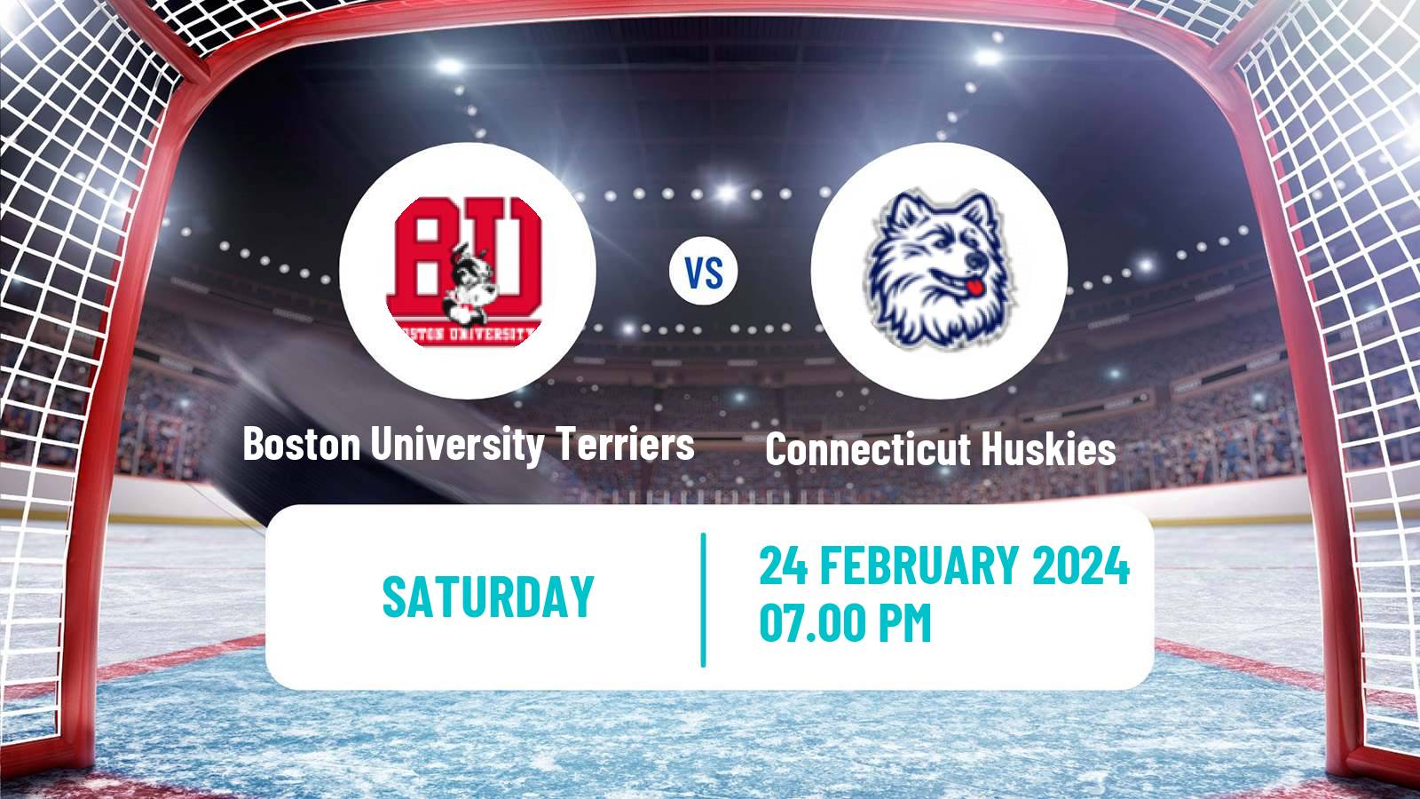 Hockey NCAA Hockey Boston University Terriers - Connecticut Huskies