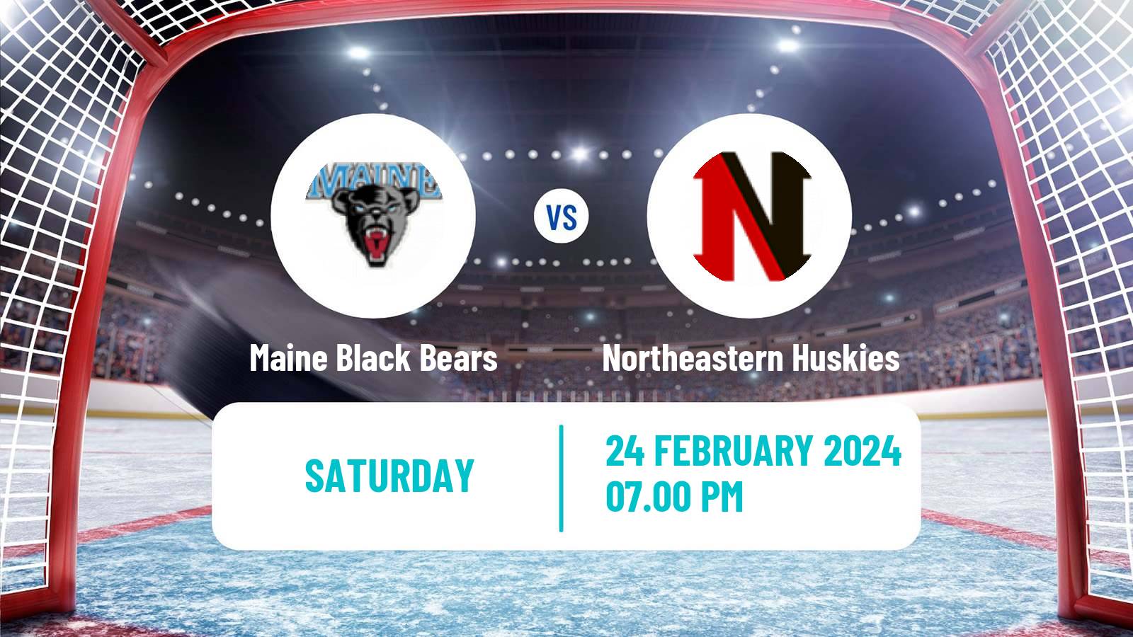 Hockey NCAA Hockey Maine Black Bears - Northeastern Huskies