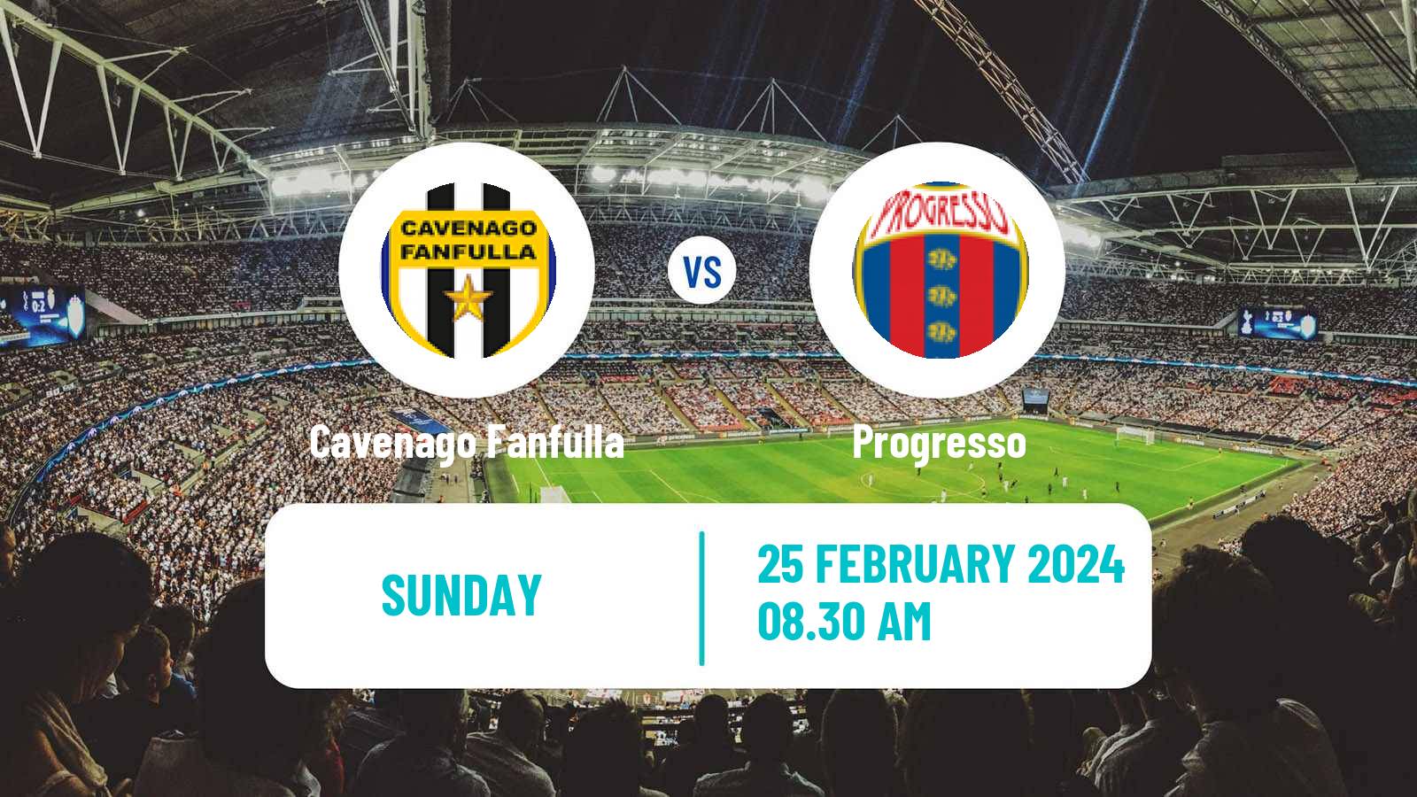 Soccer Italian Serie D - Group D Cavenago Fanfulla - Progresso