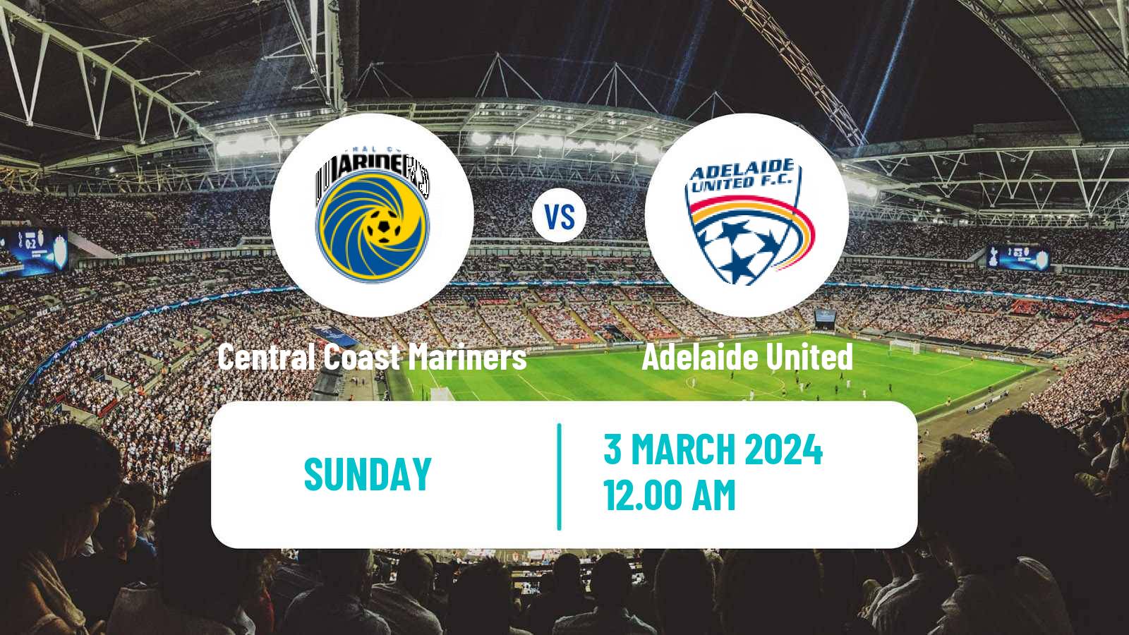 Soccer Australian A-League Women Central Coast Mariners - Adelaide United