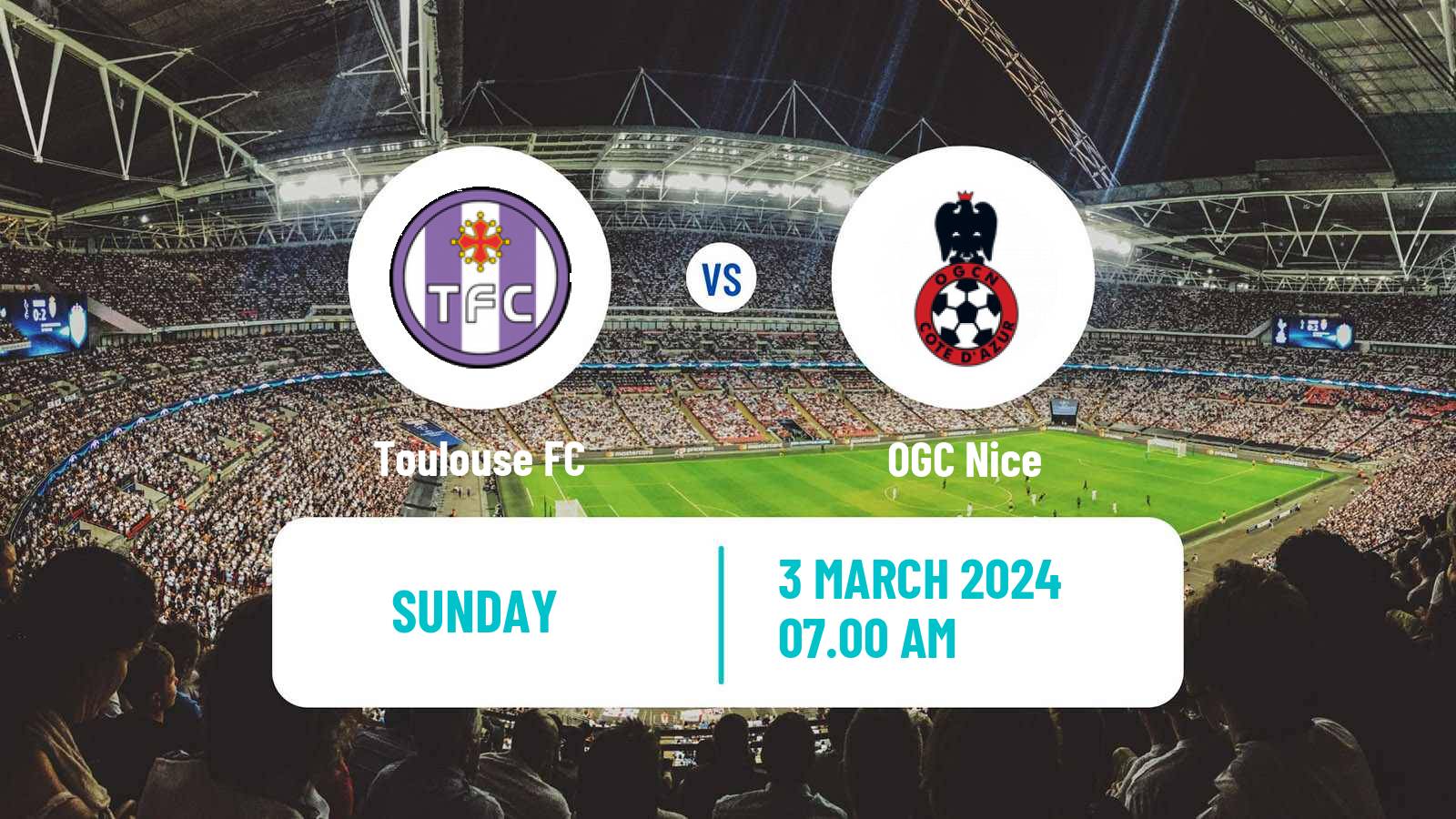 Soccer French Ligue 1 Toulouse - Nice