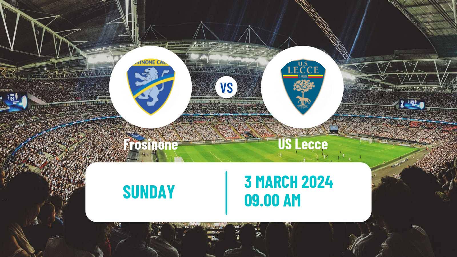 Soccer Italian Serie A Frosinone - Lecce