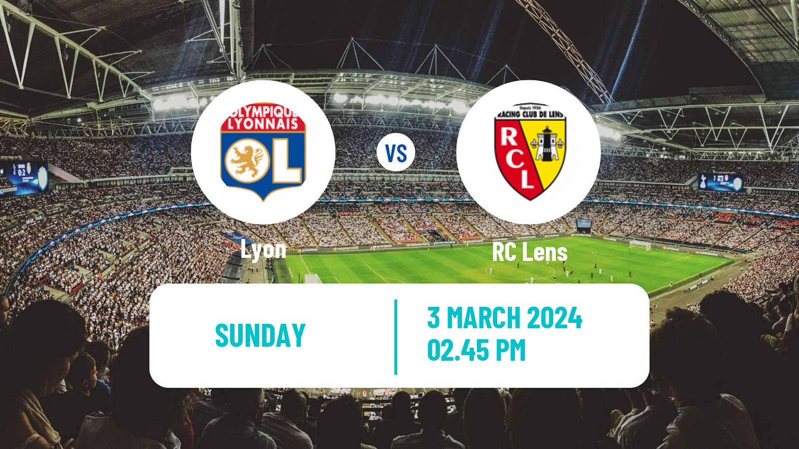 Soccer French Ligue 1 Lyon - Lens