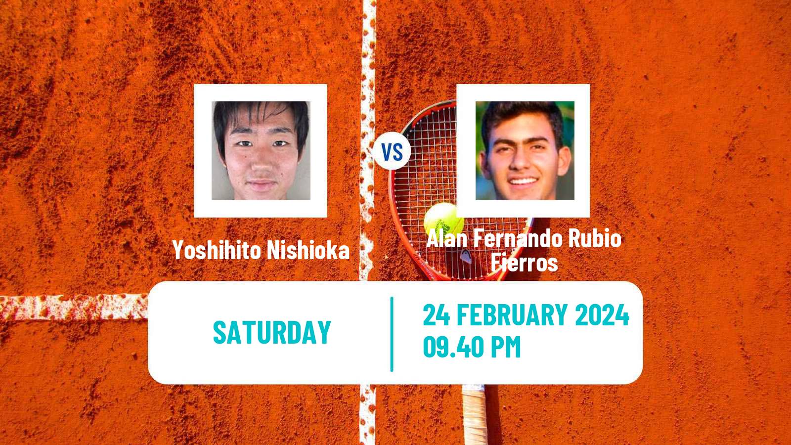Tennis ATP Acapulco Yoshihito Nishioka - Alan Fernando Rubio Fierros