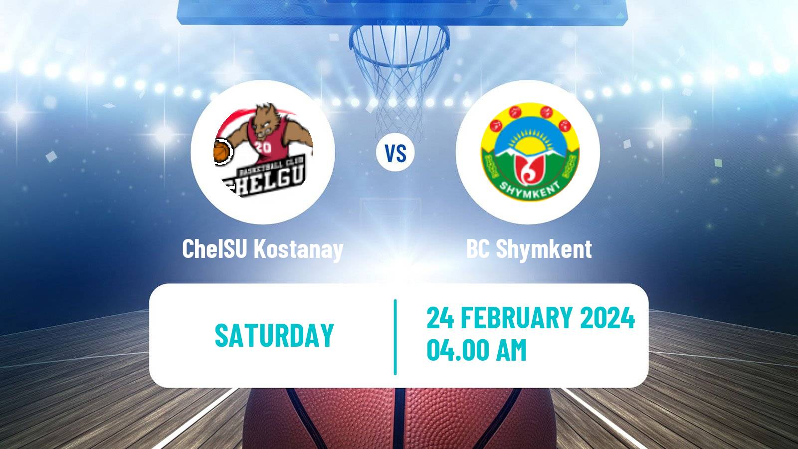 Basketball Kazakh Higher League Basketball ChelSU Kostanay - Shymkent