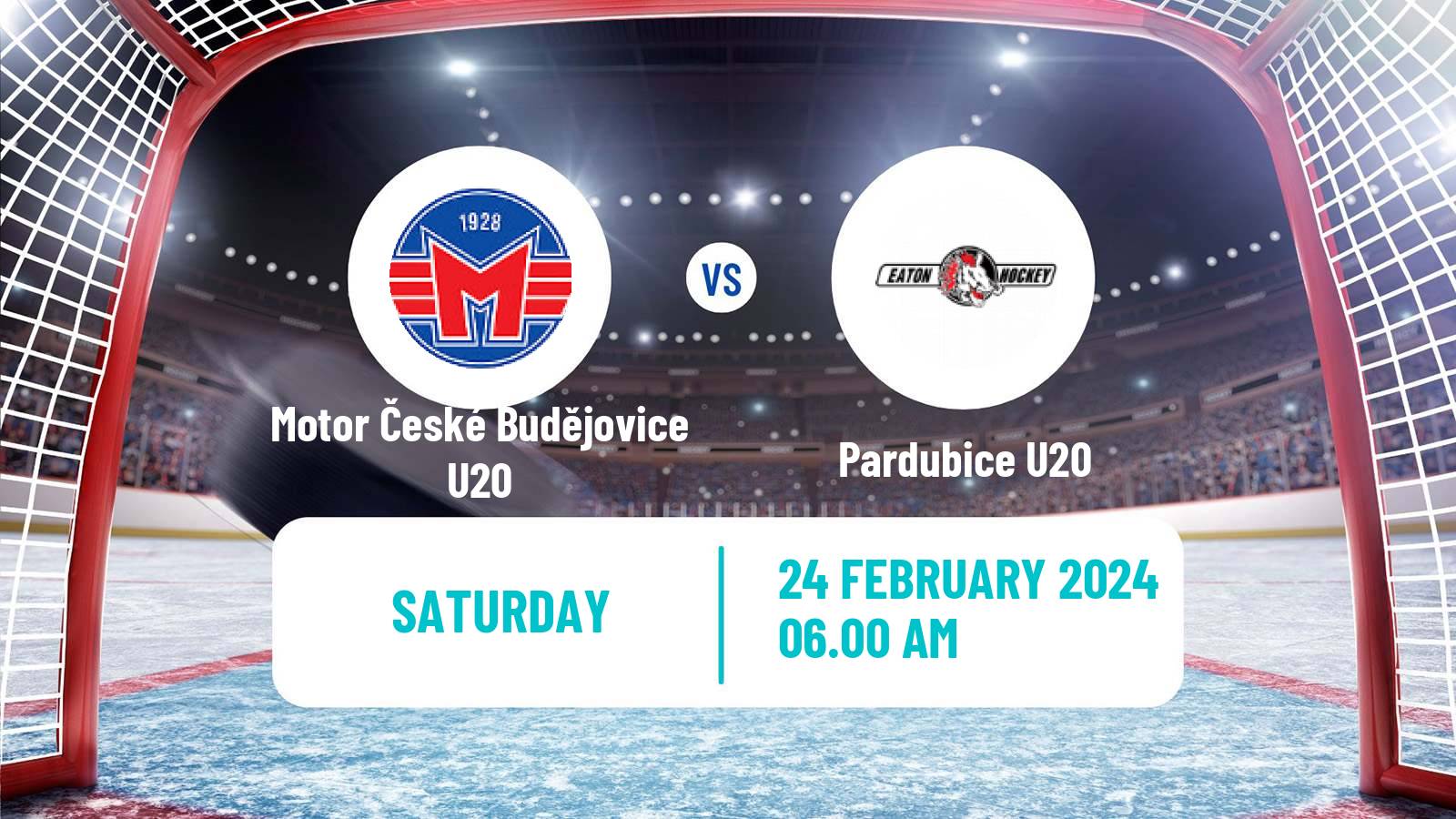 Hockey Czech ELJ Motor České Budějovice U20 - Pardubice U20