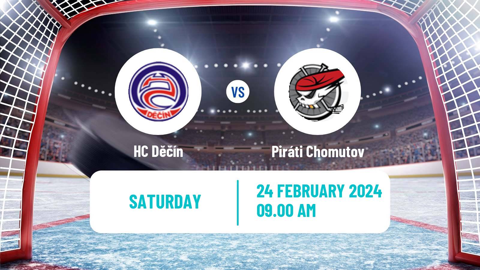 Hockey Czech 2 Liga Hockey West Děčín - Piráti Chomutov