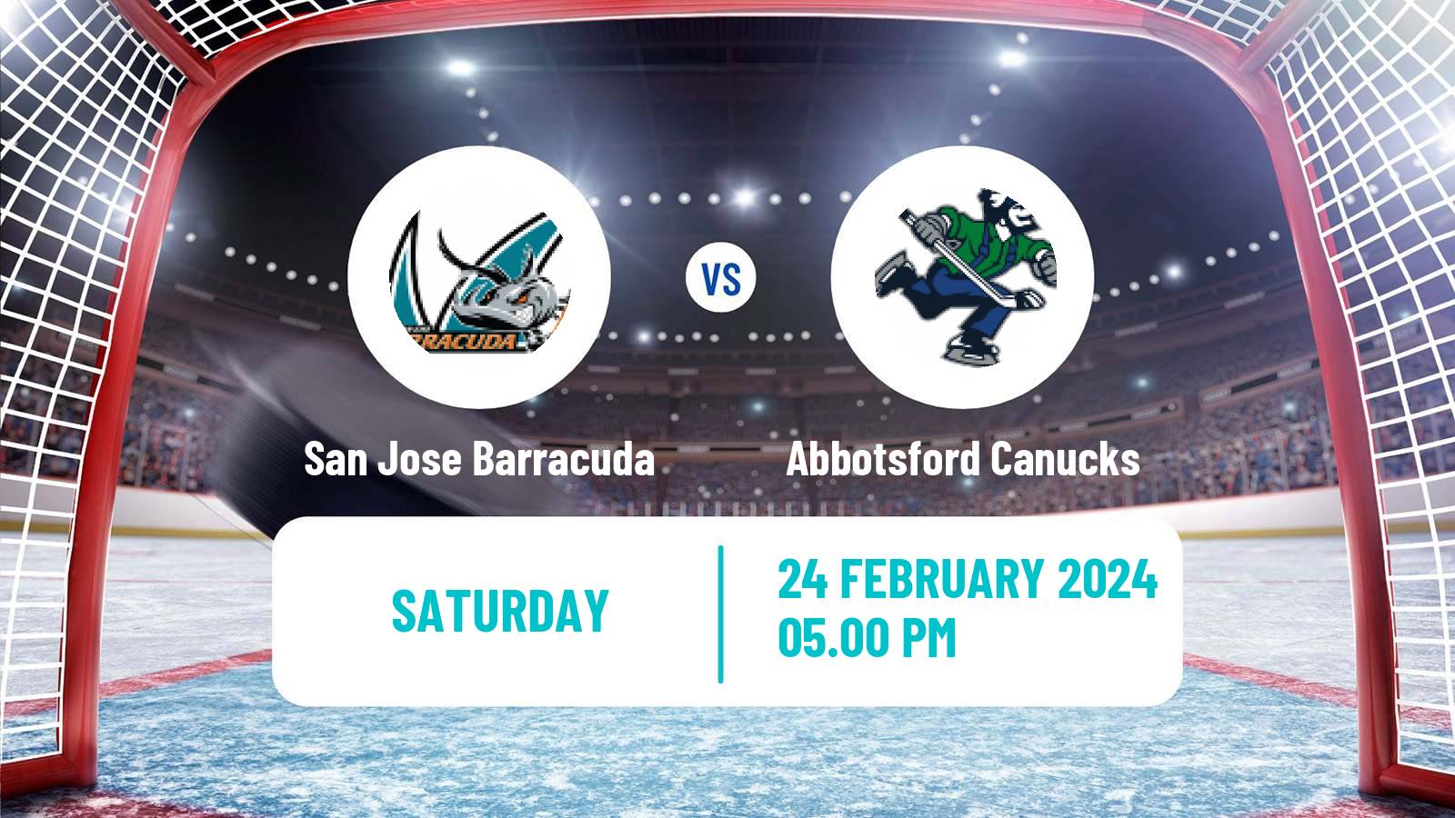 Hockey AHL San Jose Barracuda - Abbotsford Canucks