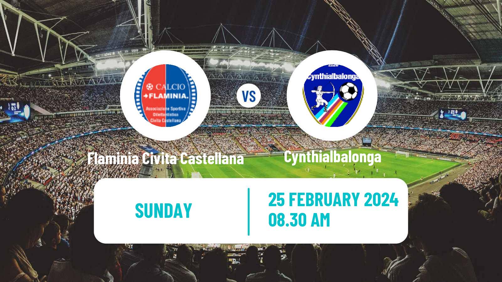 Soccer Italian Serie D - Group G Flaminia Civita Castellana - Cynthialbalonga