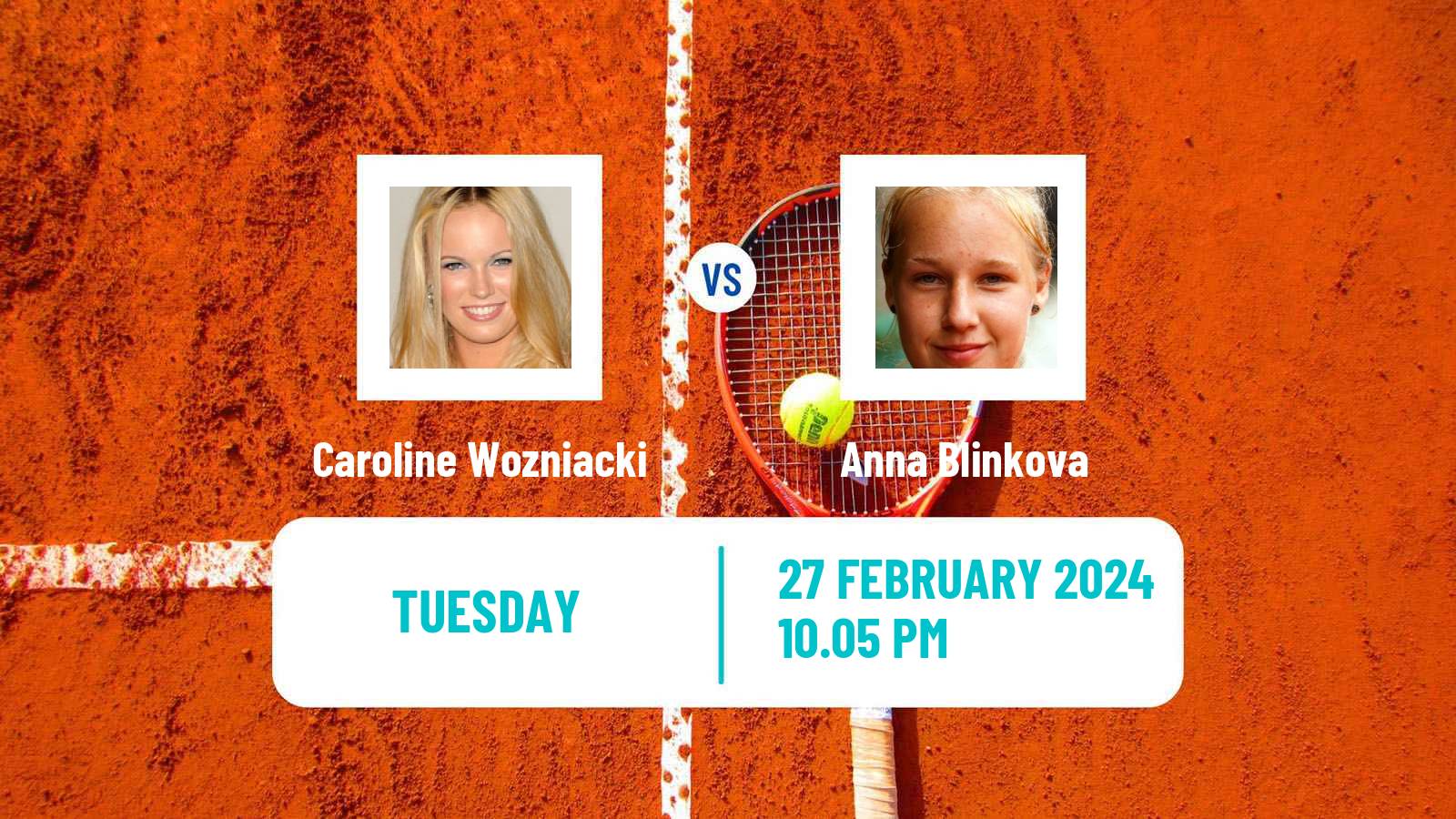 Tennis WTA San Diego Caroline Wozniacki - Anna Blinkova