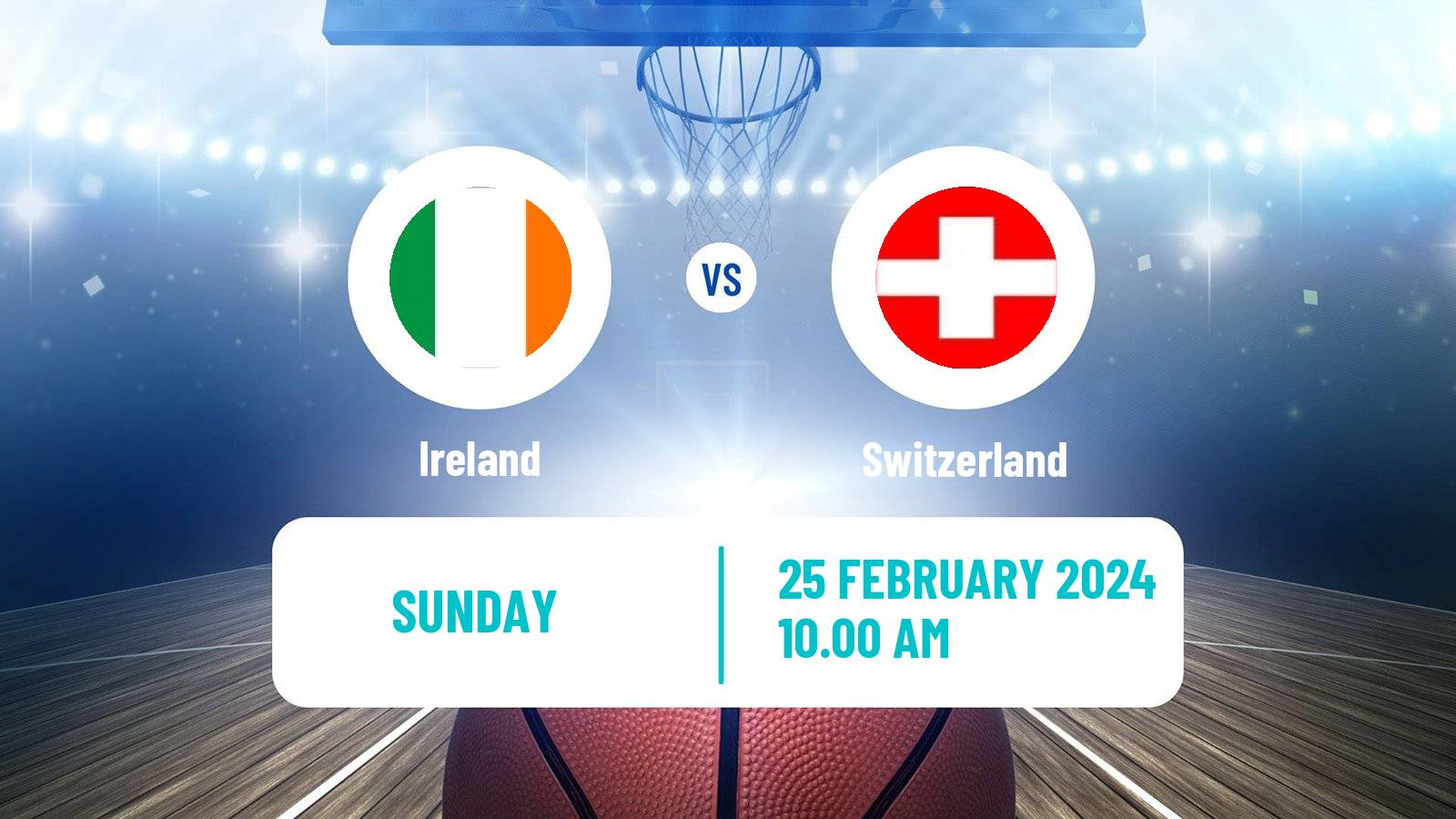 Basketball World Championship Basketball Ireland - Switzerland