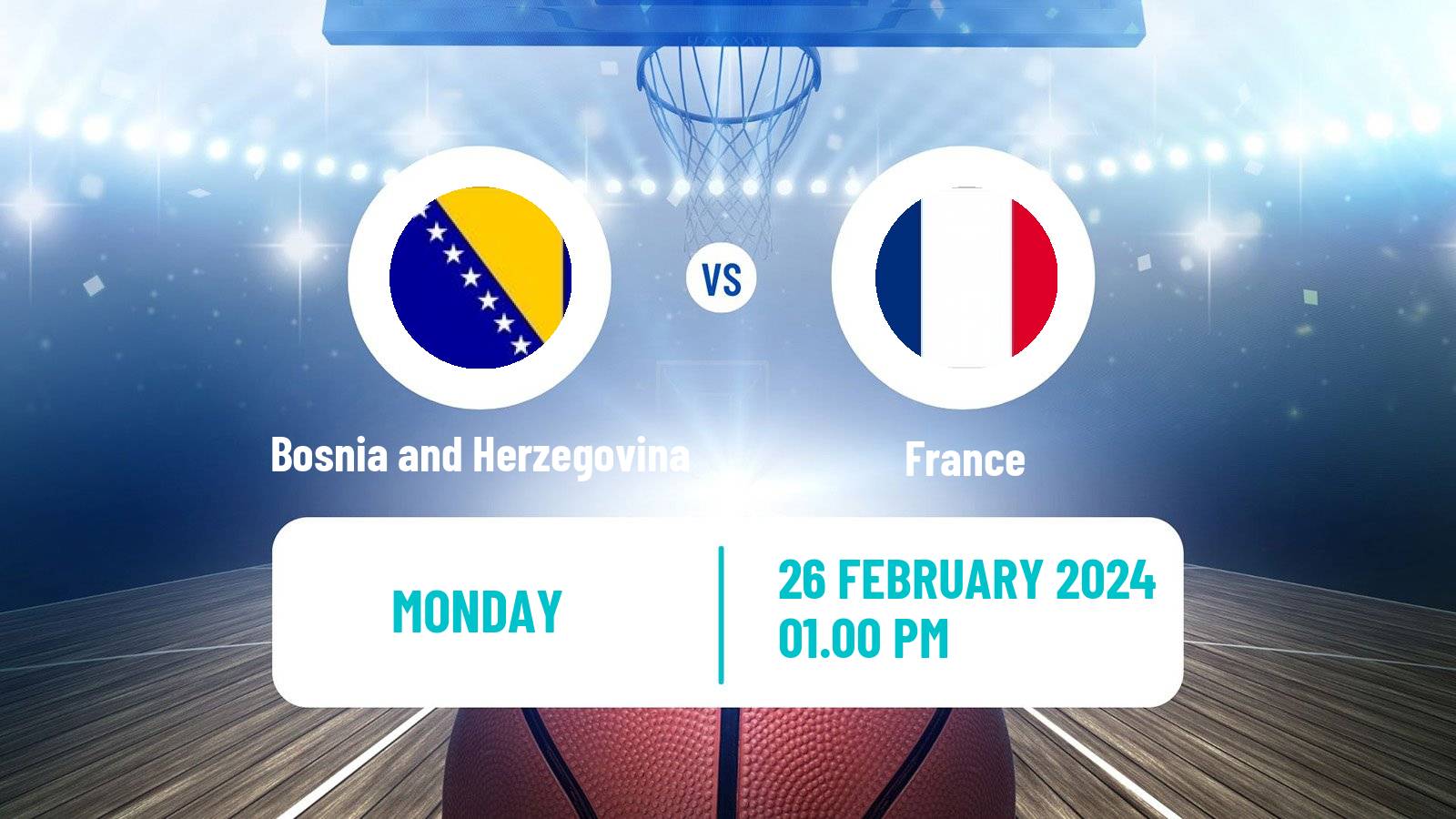 Basketball EuroBasket Bosnia and Herzegovina - France