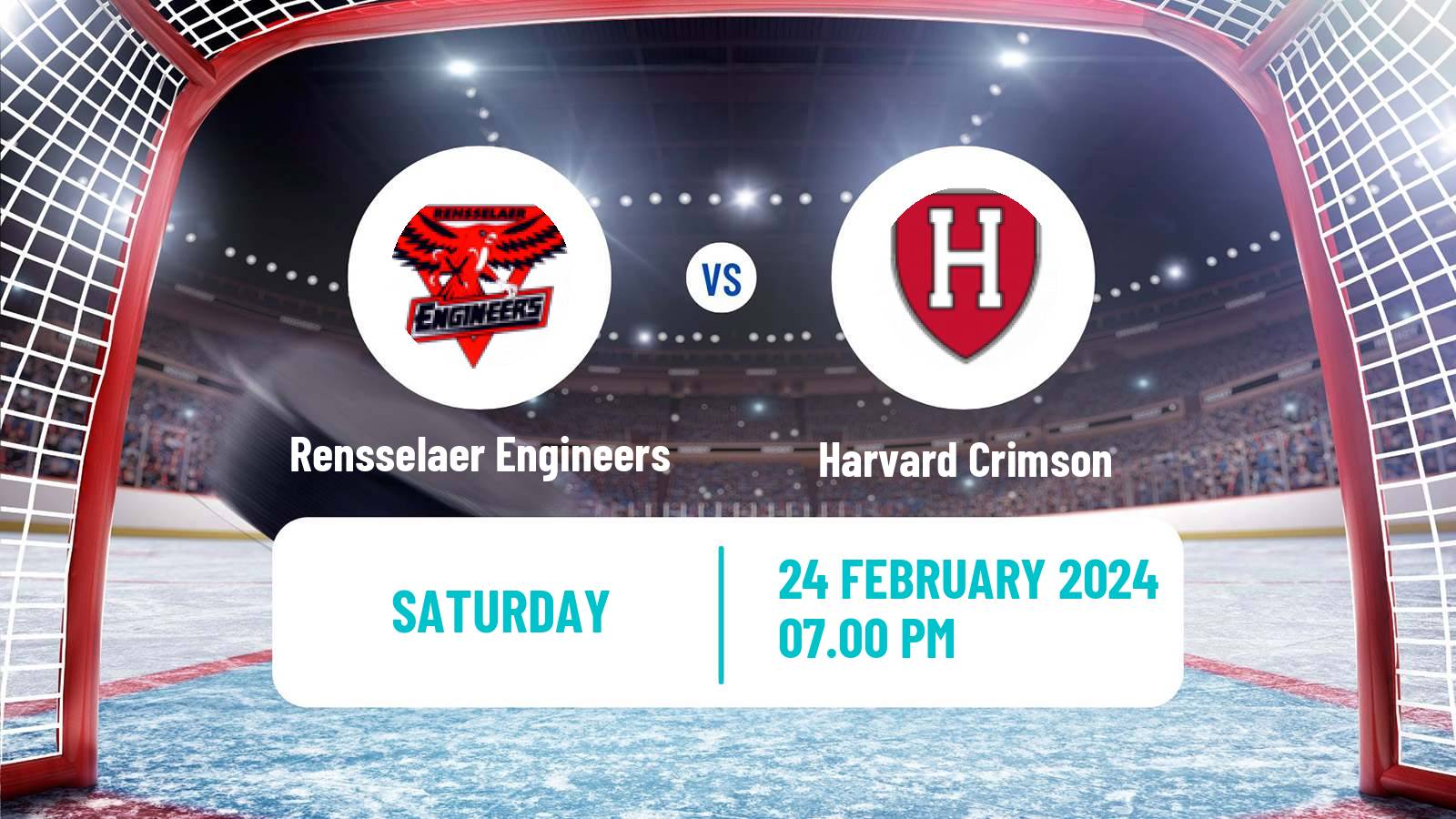 Hockey NCAA Hockey Rensselaer Engineers - Harvard Crimson
