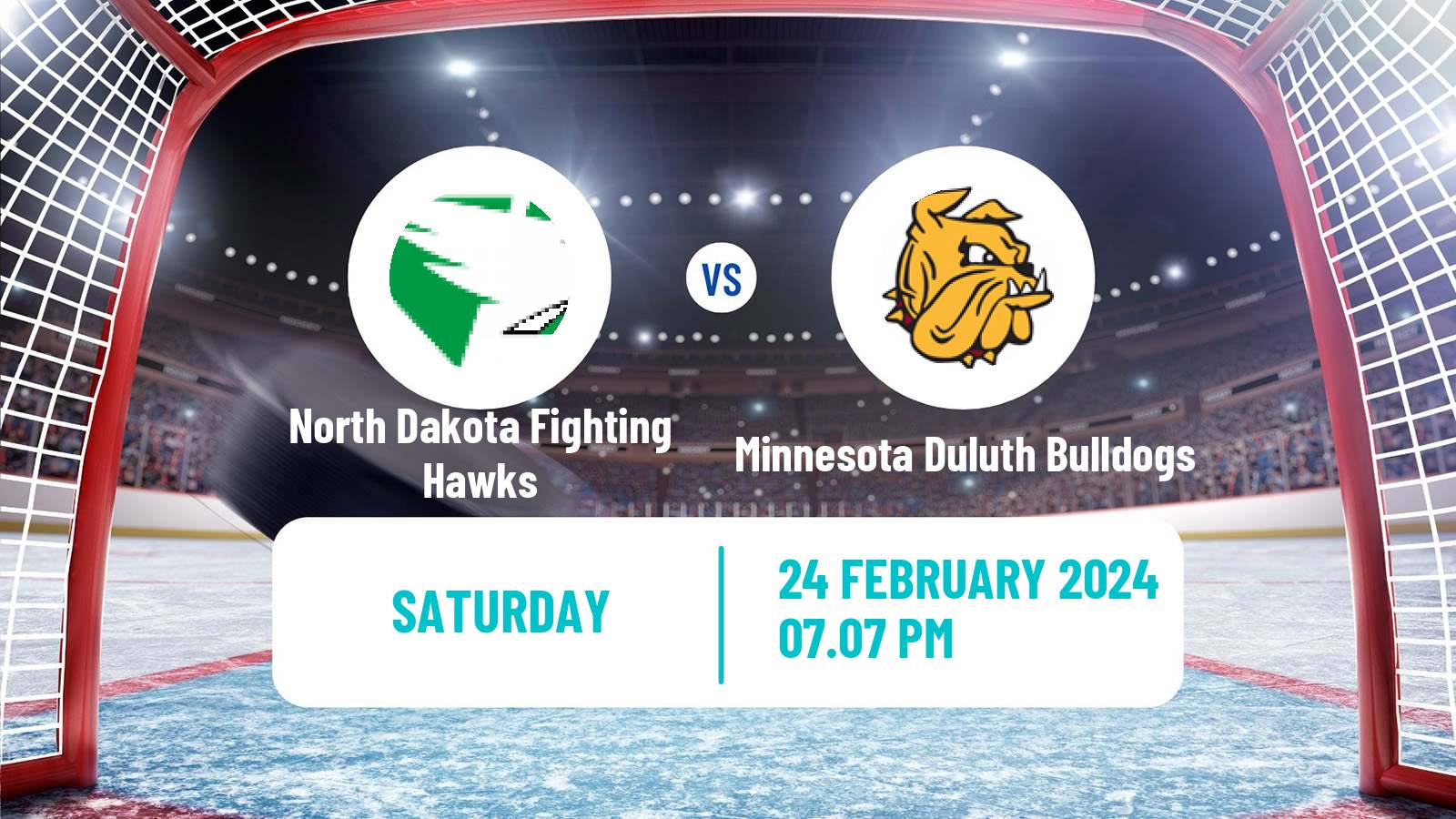 Hockey NCAA Hockey North Dakota Fighting Hawks - Minnesota Duluth Bulldogs