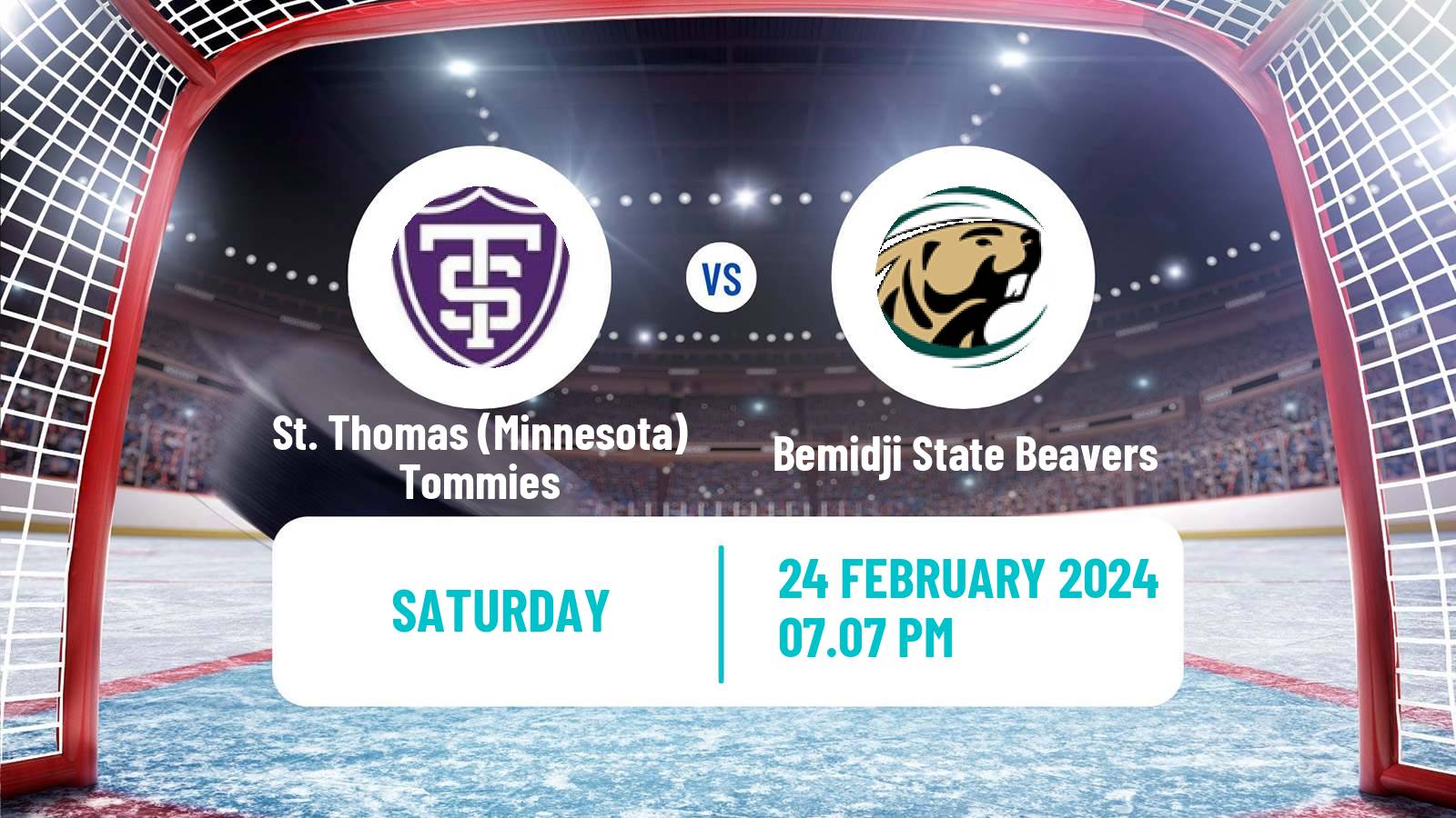 Hockey NCAA Hockey St. Thomas (Minnesota) Tommies - Bemidji State Beavers