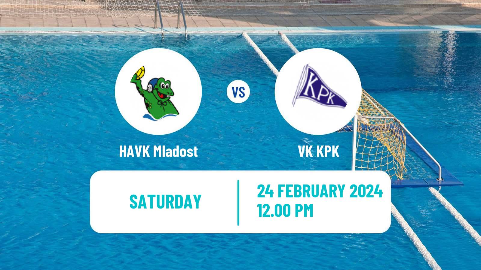 Water polo Croatian Water Polo Prva Liga HAVK Mladost - VK KPK