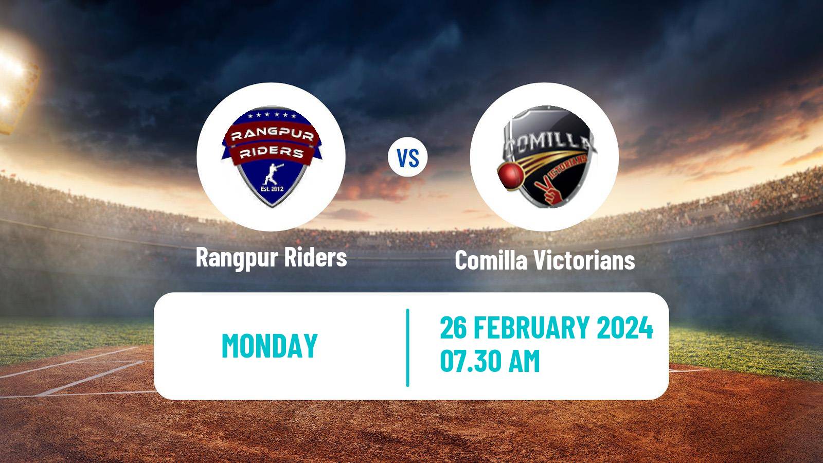 Cricket Bangladesh Premier League Cricket Rangpur Riders - Comilla Victorians