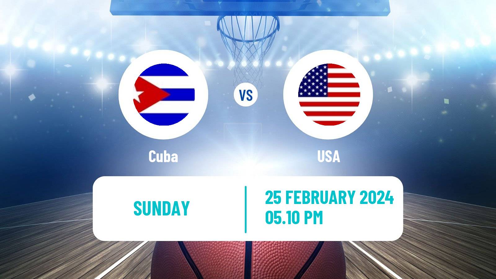 Basketball AmeriCup Basketball Cuba - USA