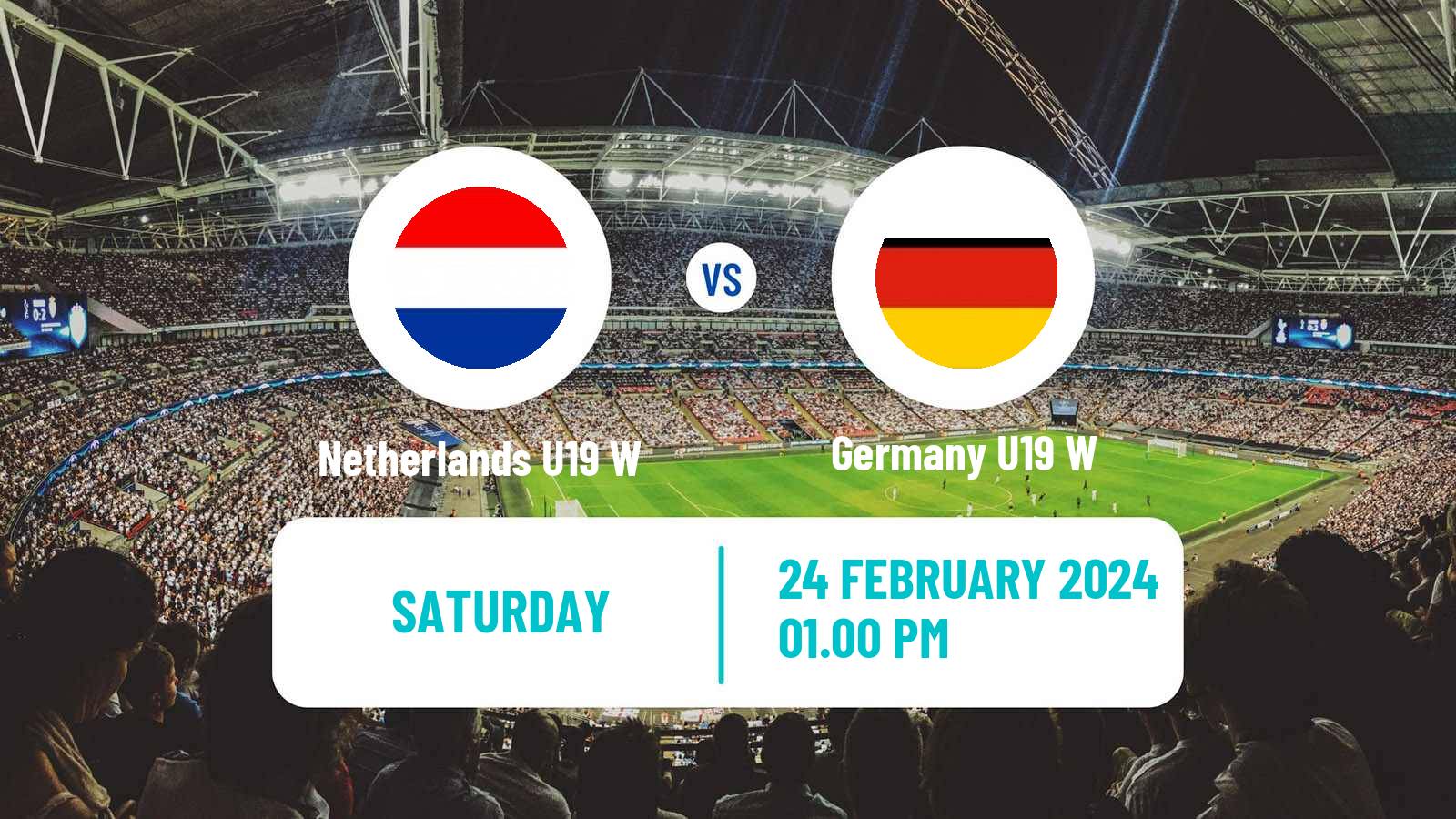Soccer Friendly International Women Netherlands U19 W - Germany U19 W
