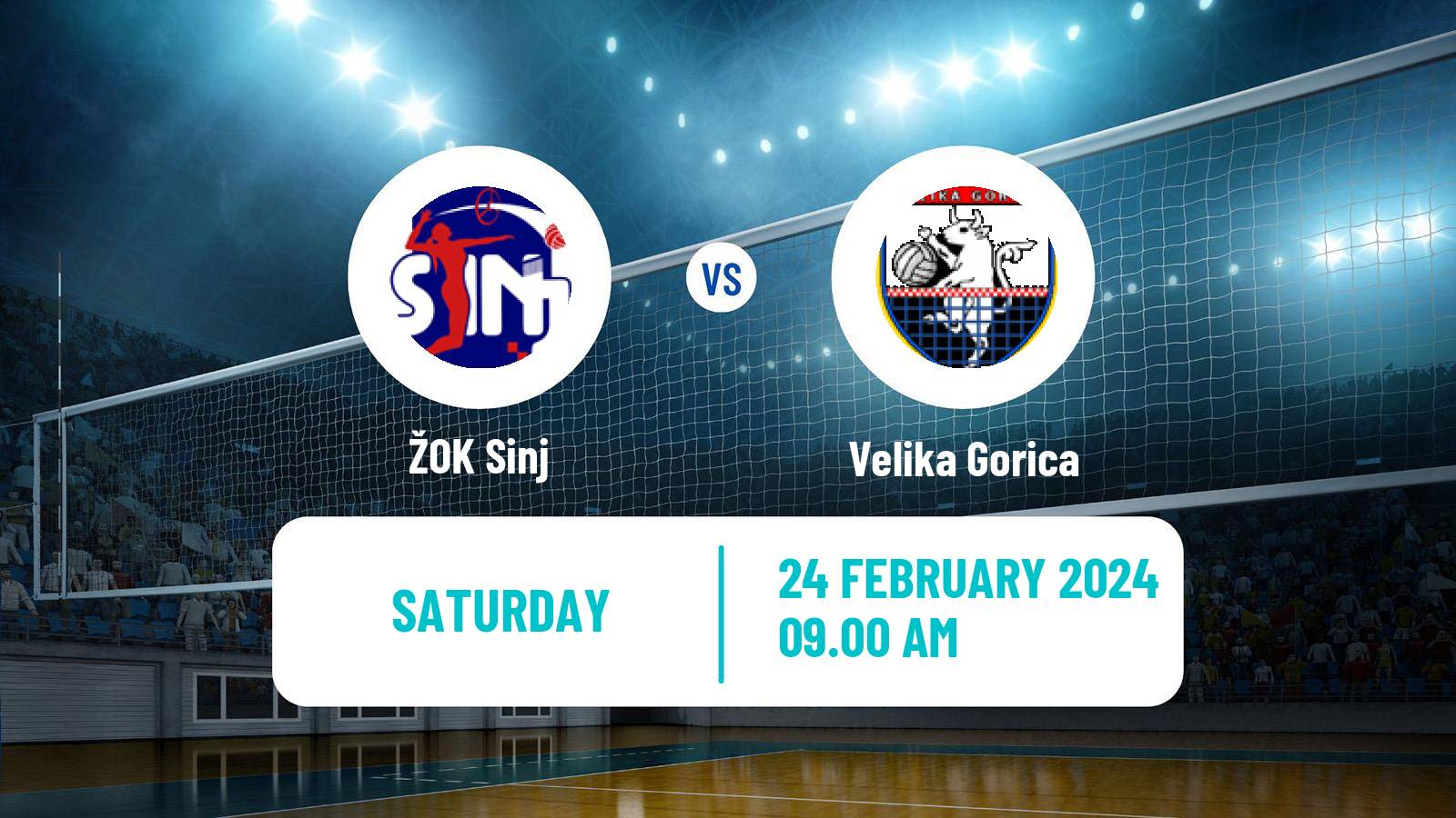 Volleyball Croatian Prva Liga Volleyball Women Sinj - Velika Gorica