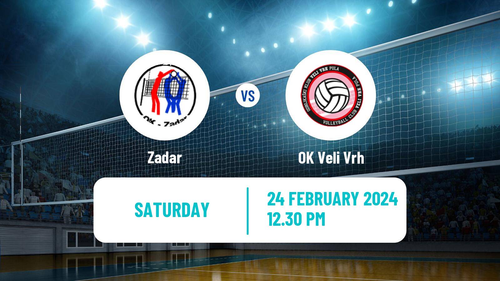 Volleyball Croatian Prva Liga Volleyball Women Zadar - Veli Vrh