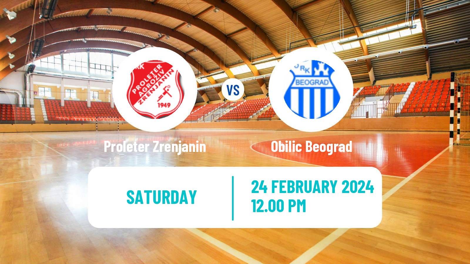 Handball Serbian Superliga Handball Proleter Zrenjanin - Obilic Beograd