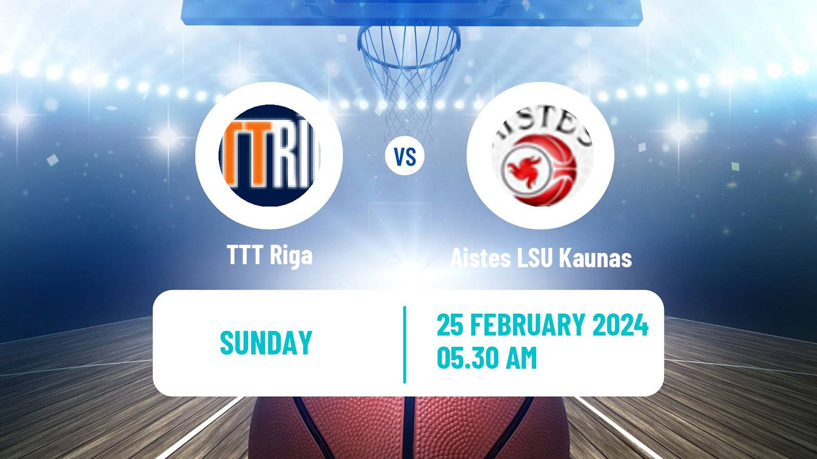 Basketball WBBL TTT Riga - Aistes LSU Kaunas