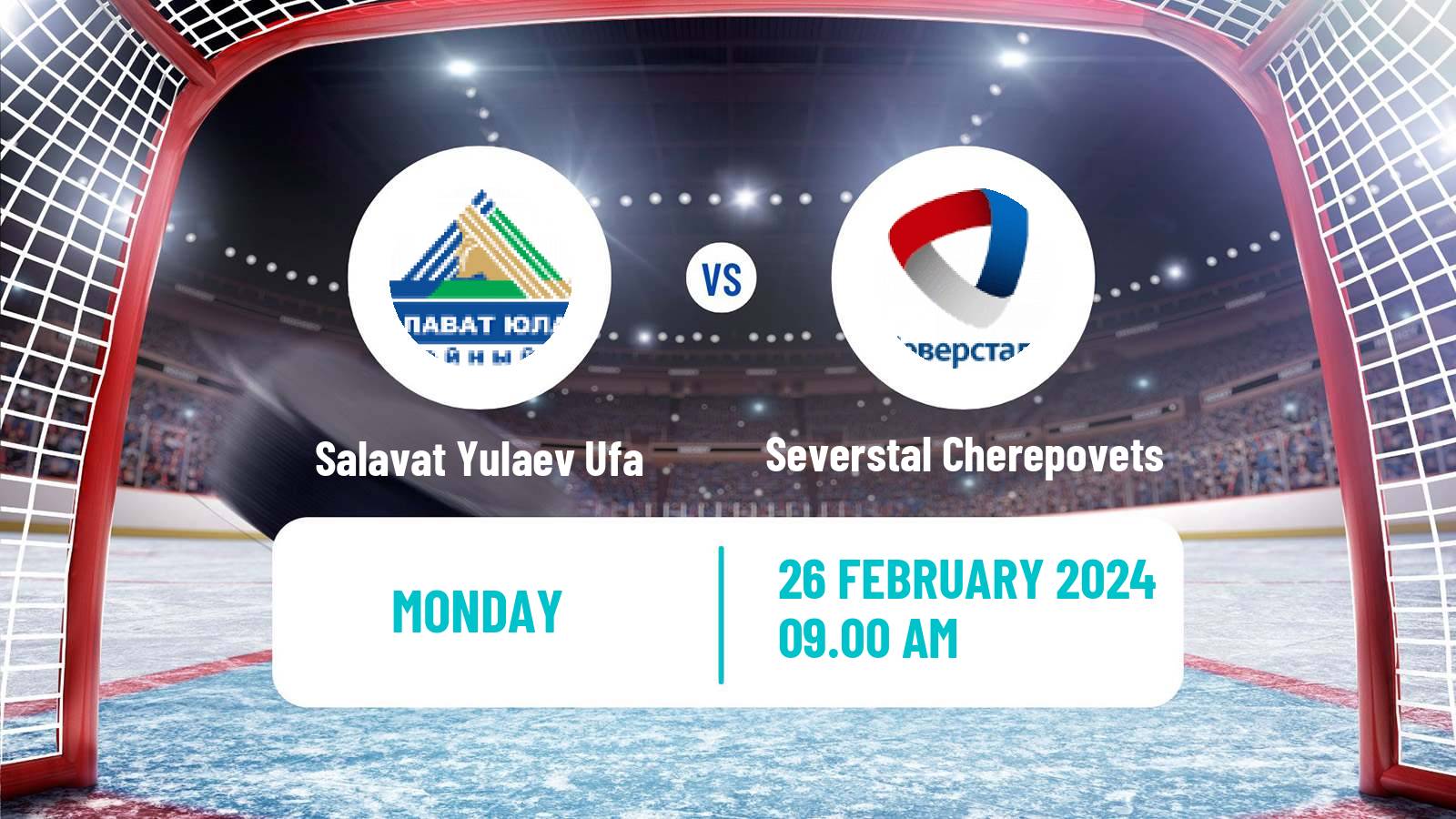 Hockey KHL Salavat Yulaev Ufa - Severstal Cherepovets
