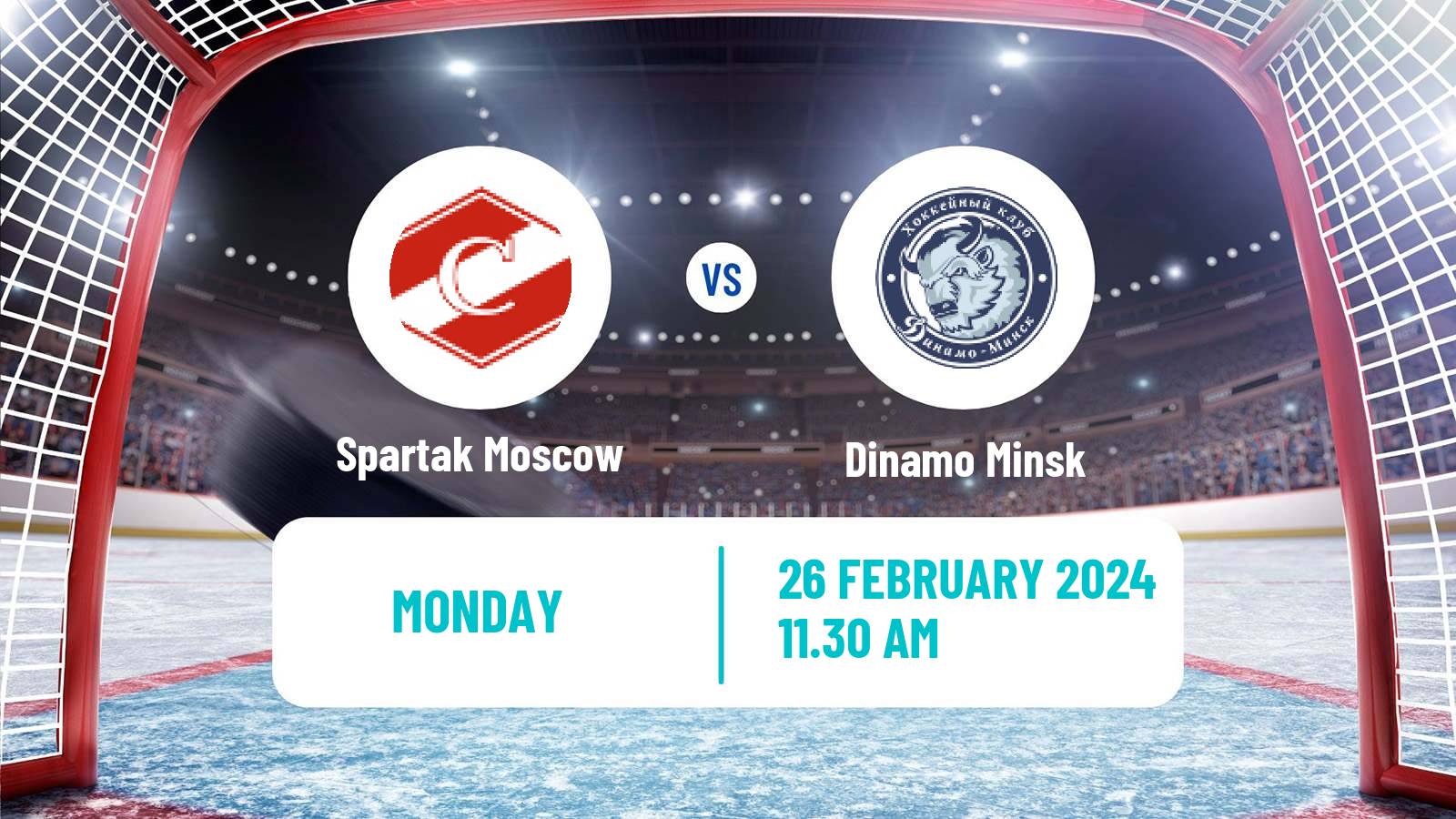Hockey KHL Spartak Moscow - Dinamo Minsk