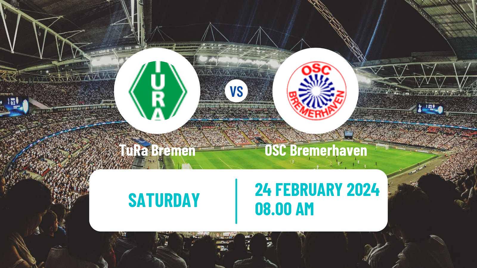 Soccer German Oberliga Bremen TuRa Bremen - OSC Bremerhaven