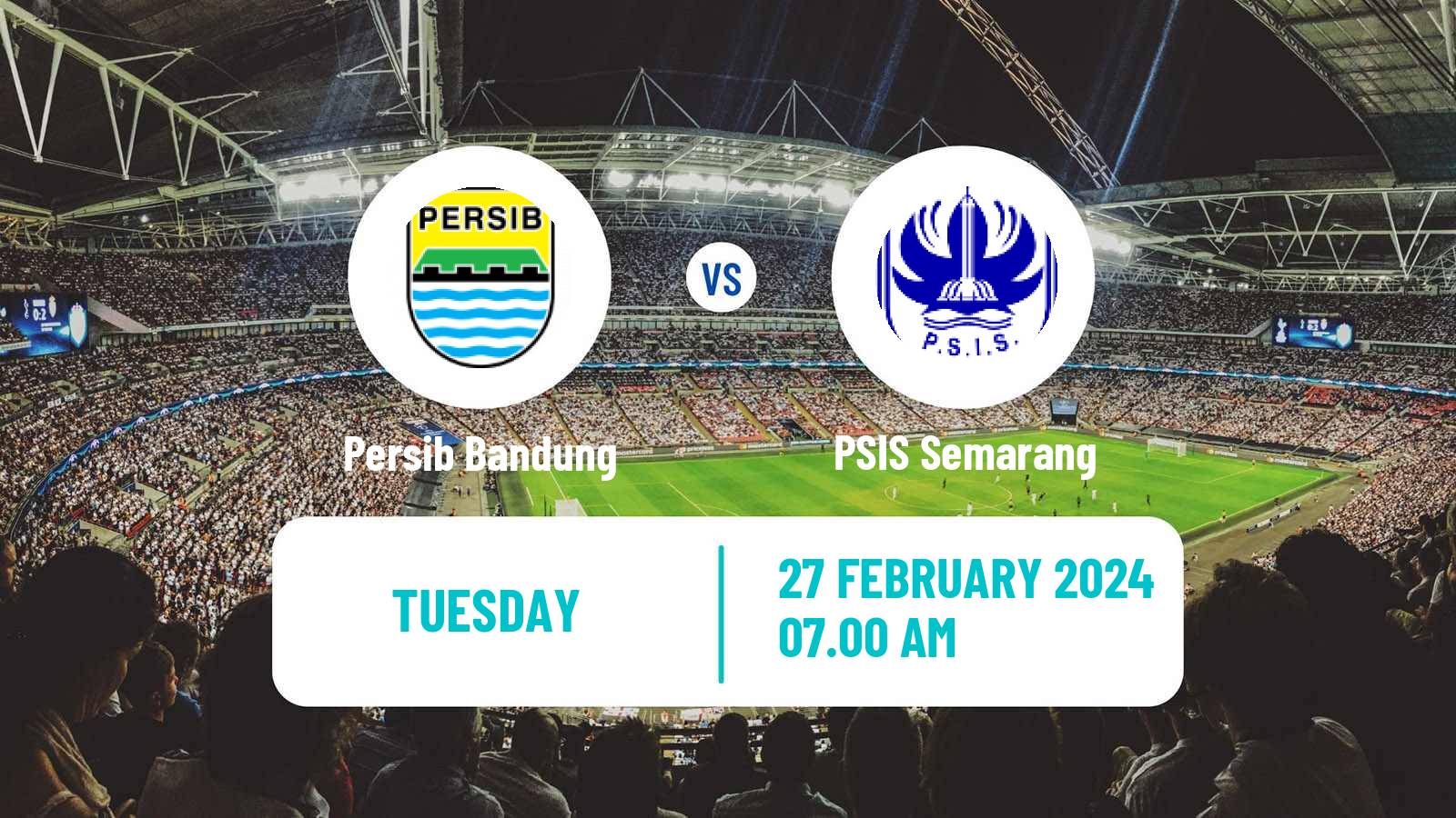 Soccer Indonesian Liga 1 Persib Bandung - PSIS Semarang