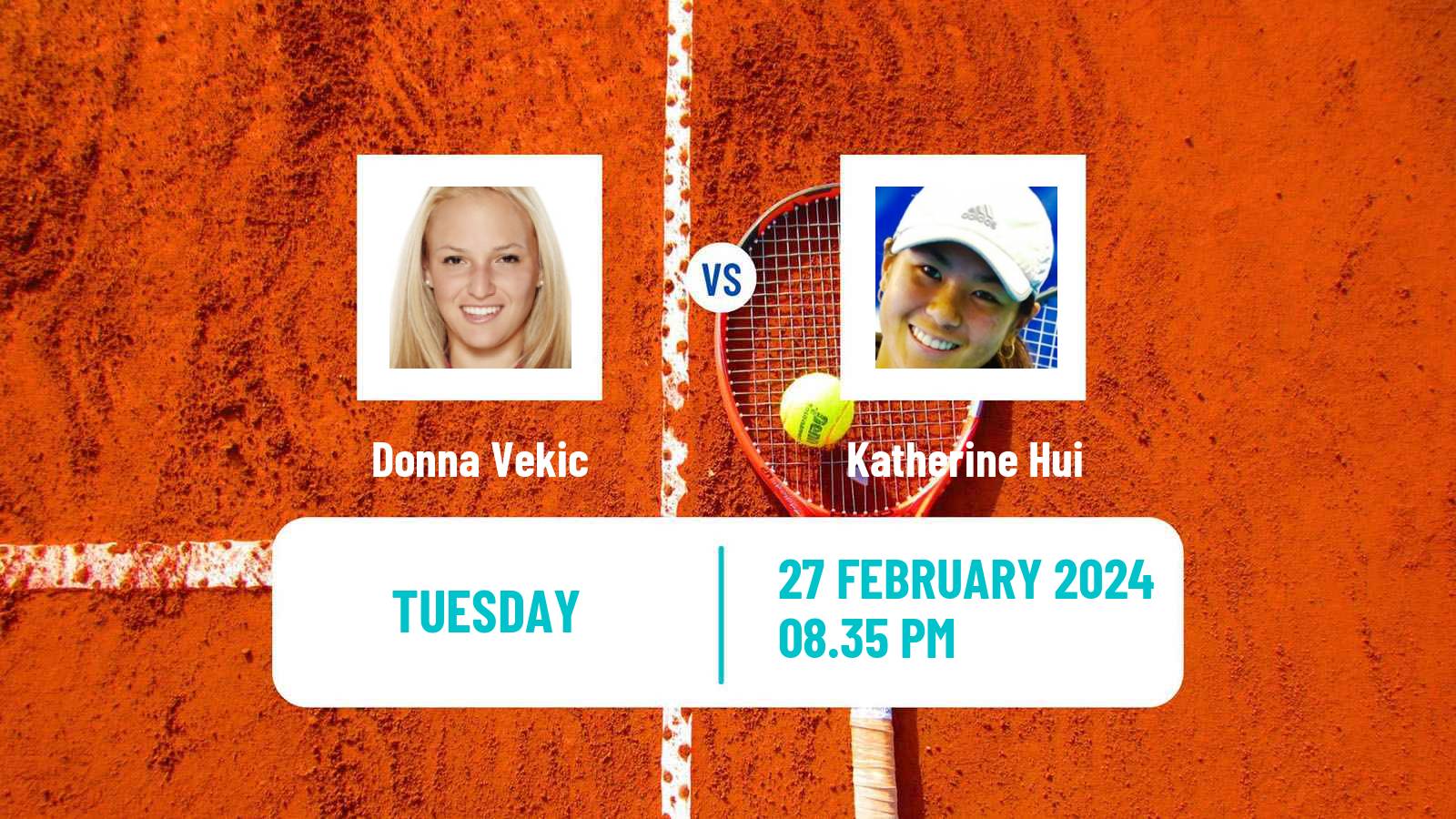 Tennis WTA San Diego Donna Vekic - Katherine Hui