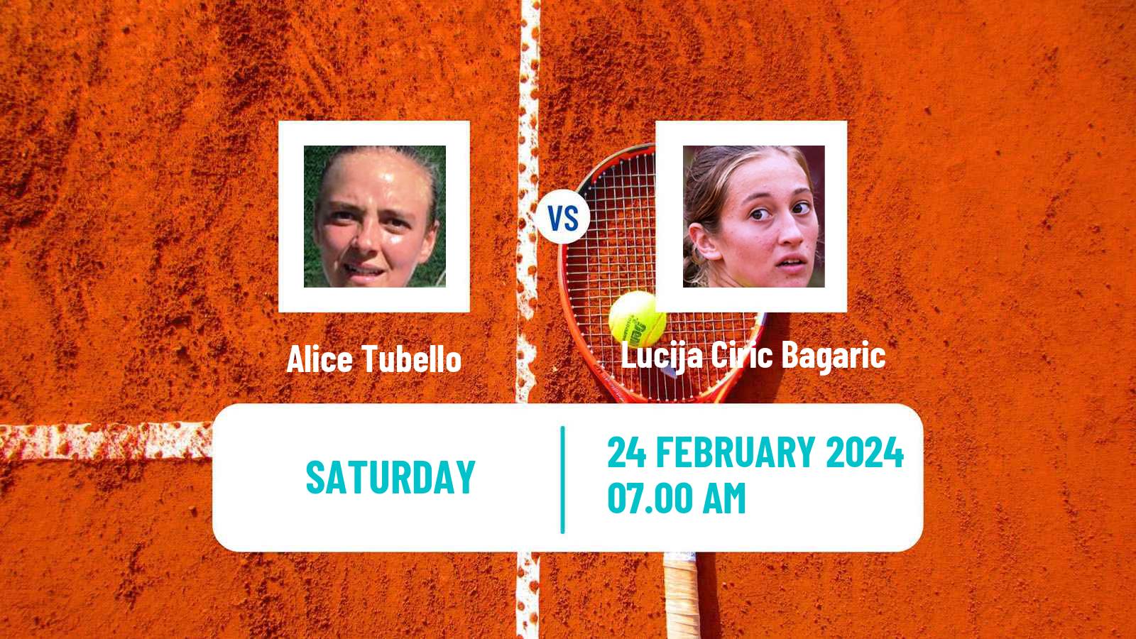 Tennis ITF W35 Hammamet 2 Women Alice Tubello - Lucija Ciric Bagaric