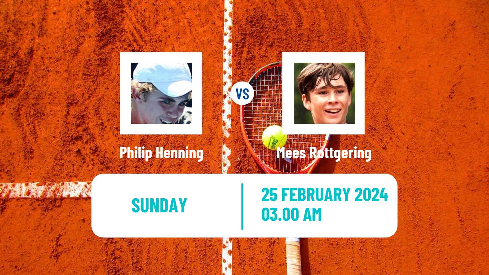 Tennis ITF M15 Sharm Elsheikh 4 Men Philip Henning - Mees Rottgering