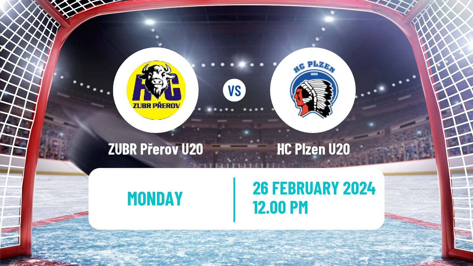 Hockey Czech ELJ ZUBR Přerov U20 - Plzen U20