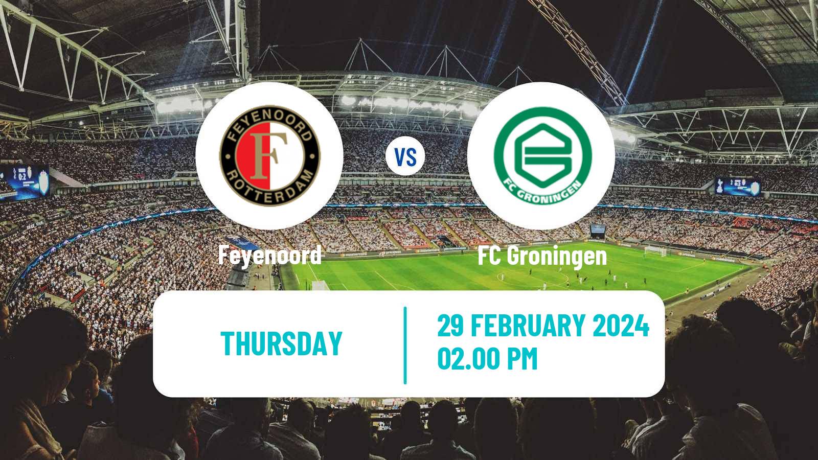 Soccer Dutch KNVB Beker Feyenoord - Groningen