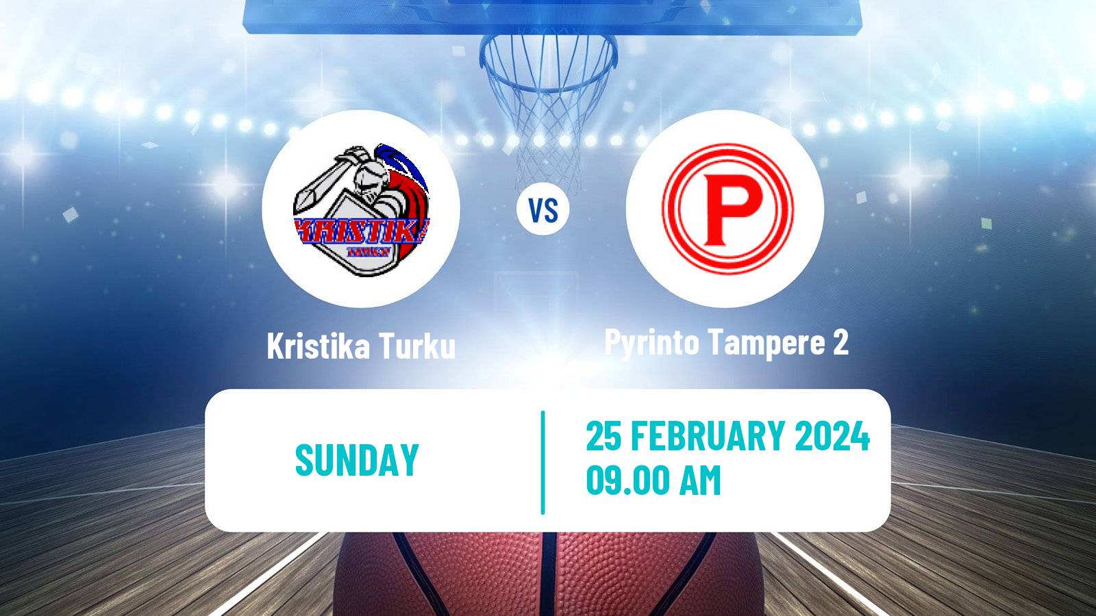 Basketball Finnish I Divisioona A Basketball Kristika Turku - Pyrinto Tampere 2