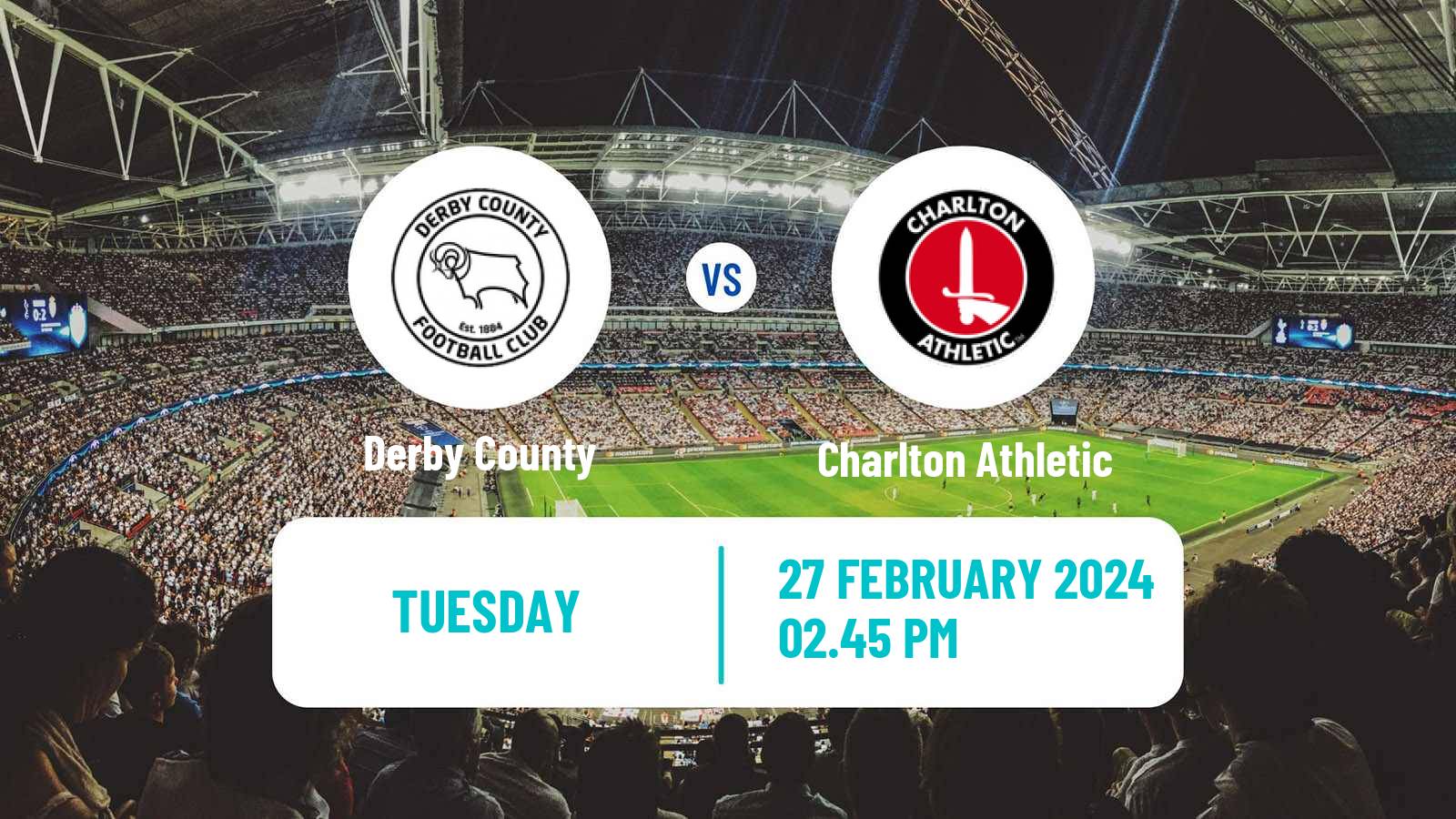 Soccer English League One Derby County - Charlton Athletic
