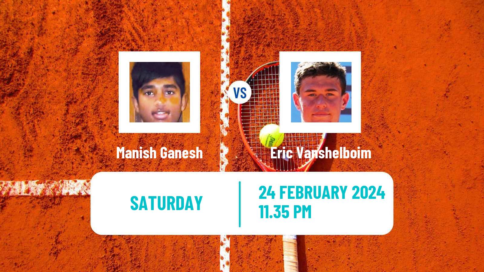 Tennis New Delhi Challenger Men Manish Ganesh - Eric Vanshelboim