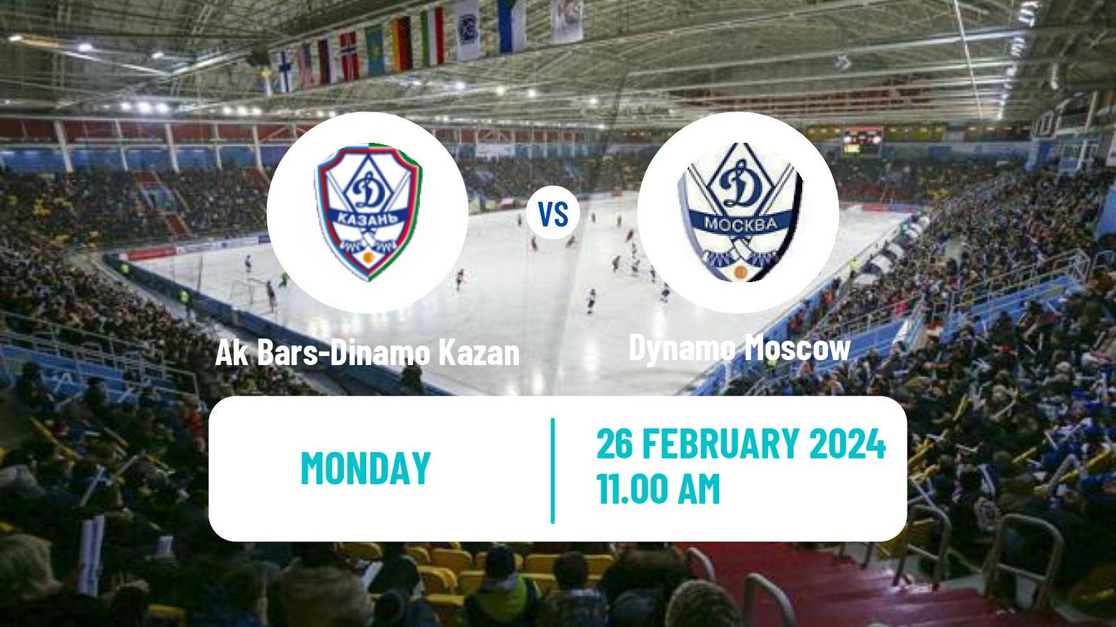 Bandy Russian Super League Bandy Ak Bars-Dinamo Kazan - Dynamo Moscow