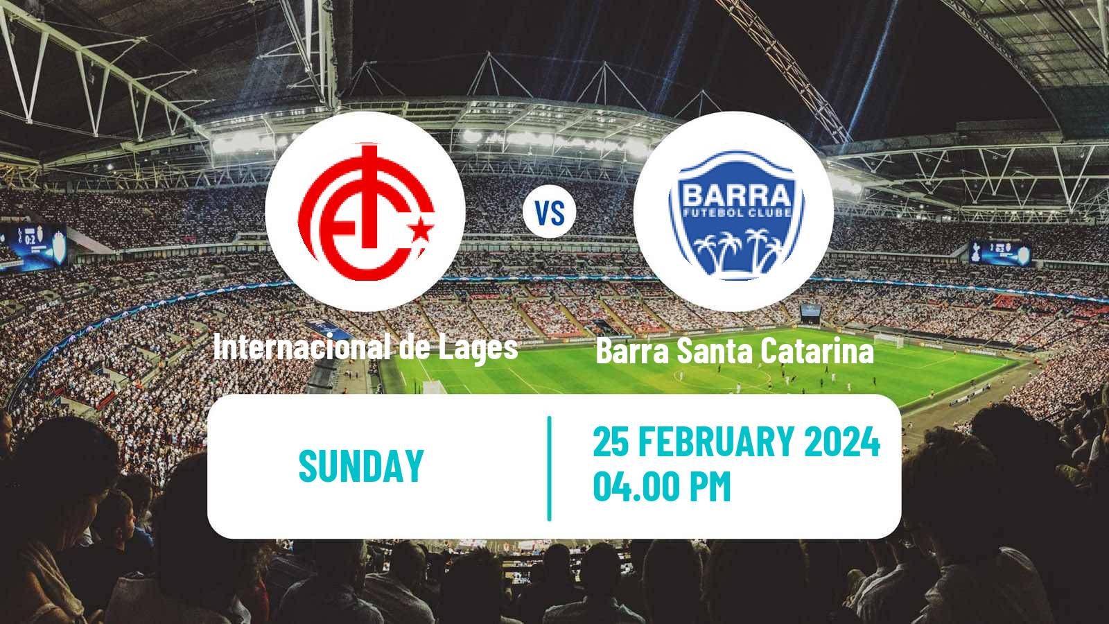 Soccer Brazilian Campeonato Catarinense Internacional de Lages - Barra Santa Catarina