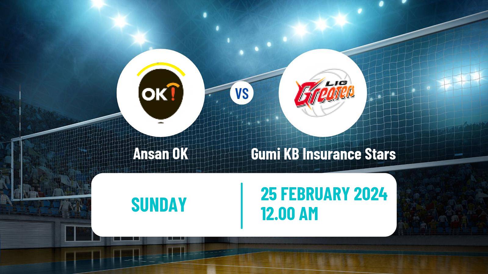 Volleyball South Korean V-League Ansan OK - Gumi KB Insurance Stars