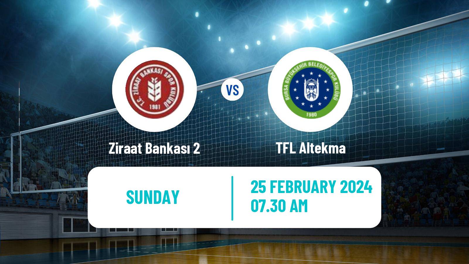 Volleyball Turkish 1 Ligi Volleyball Ziraat Bankası 2 - TFL Altekma