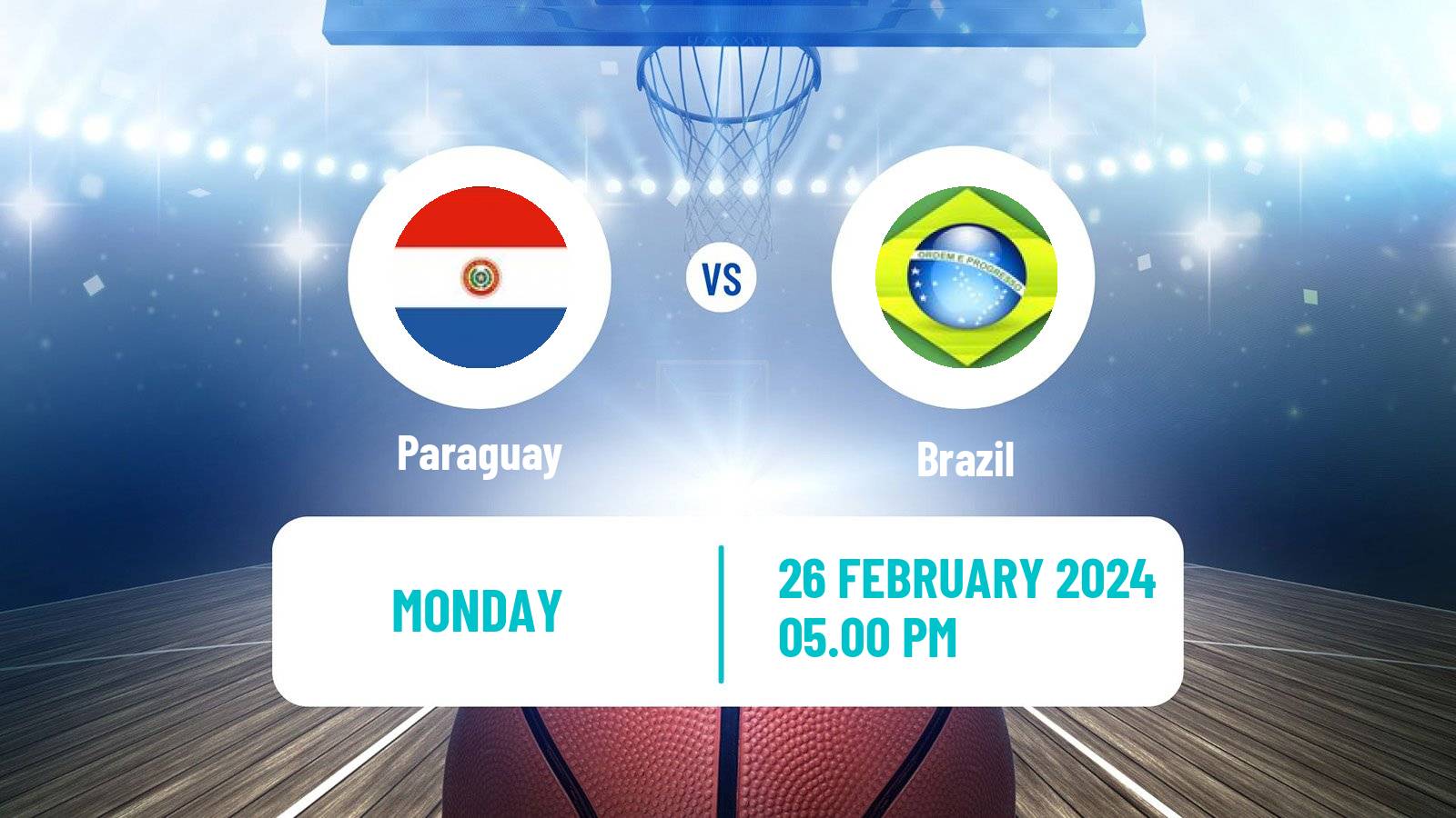 Basketball AmeriCup Basketball Paraguay - Brazil