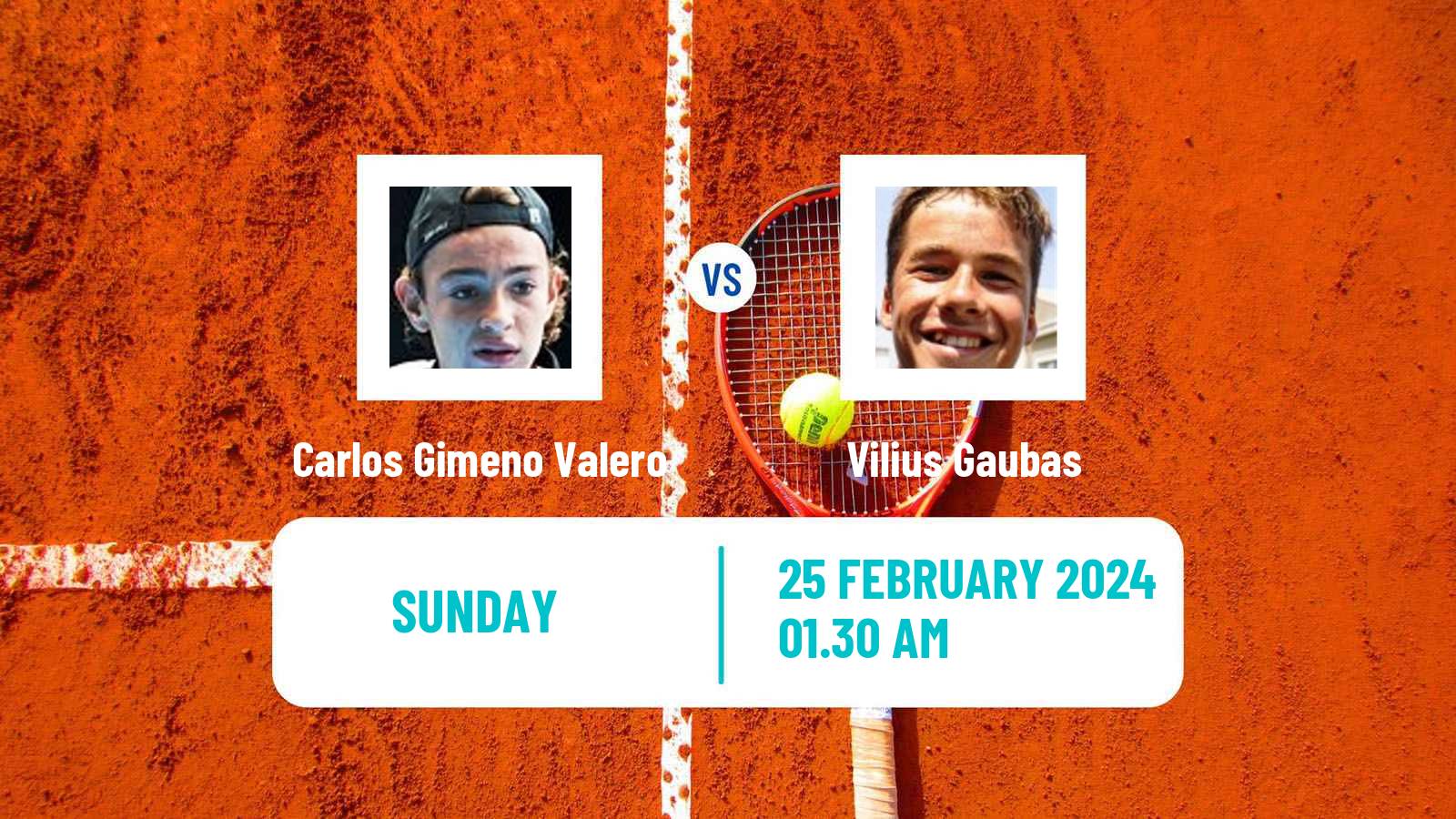 Tennis ITF M25 Antalya 4 Men Carlos Gimeno Valero - Vilius Gaubas