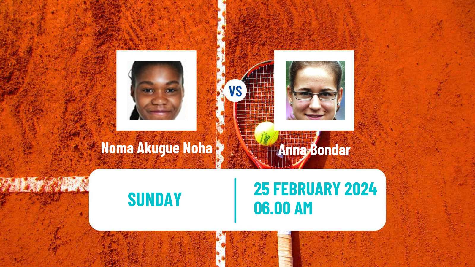 Tennis ITF W75 Porto Women Noma Akugue Noha - Anna Bondar